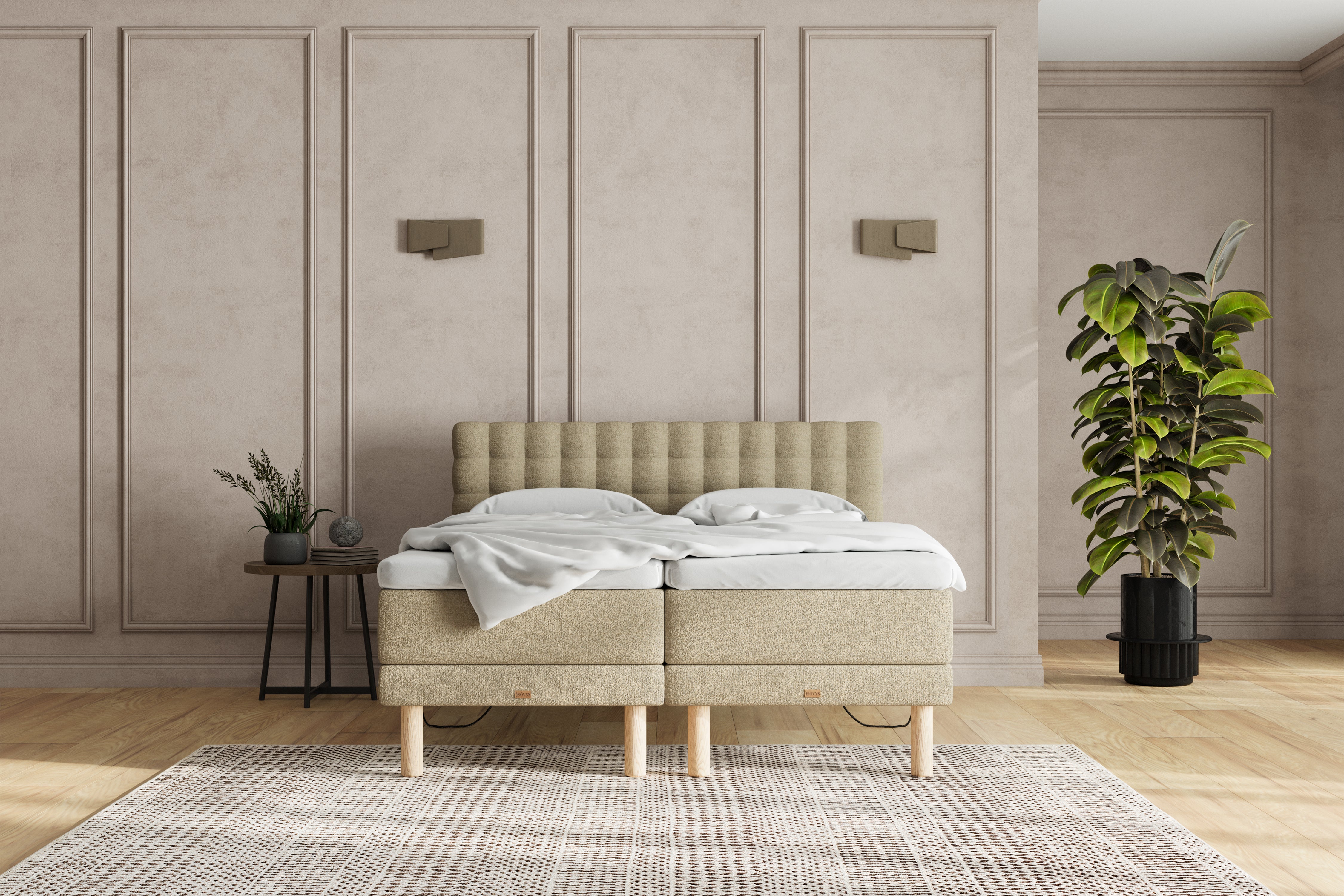 SÖVNN Naja Elevationsseng - 180x200 - Sand
