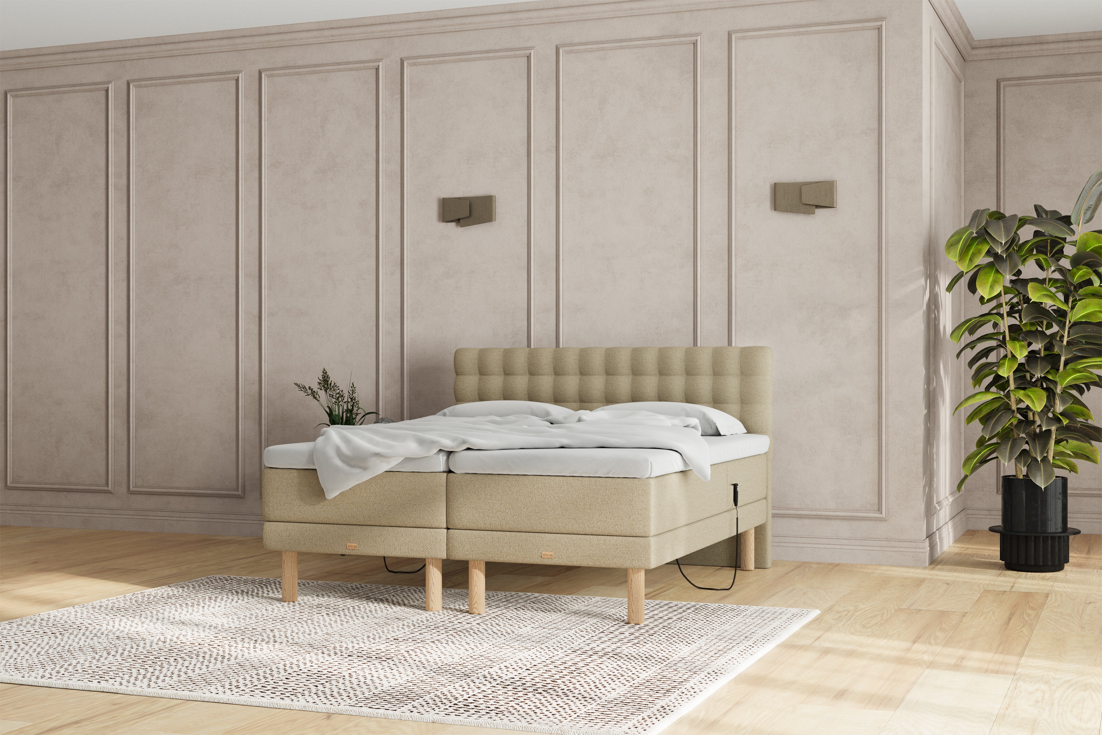SÖVNN Naja Elevationsseng - 180x200 - Sand
