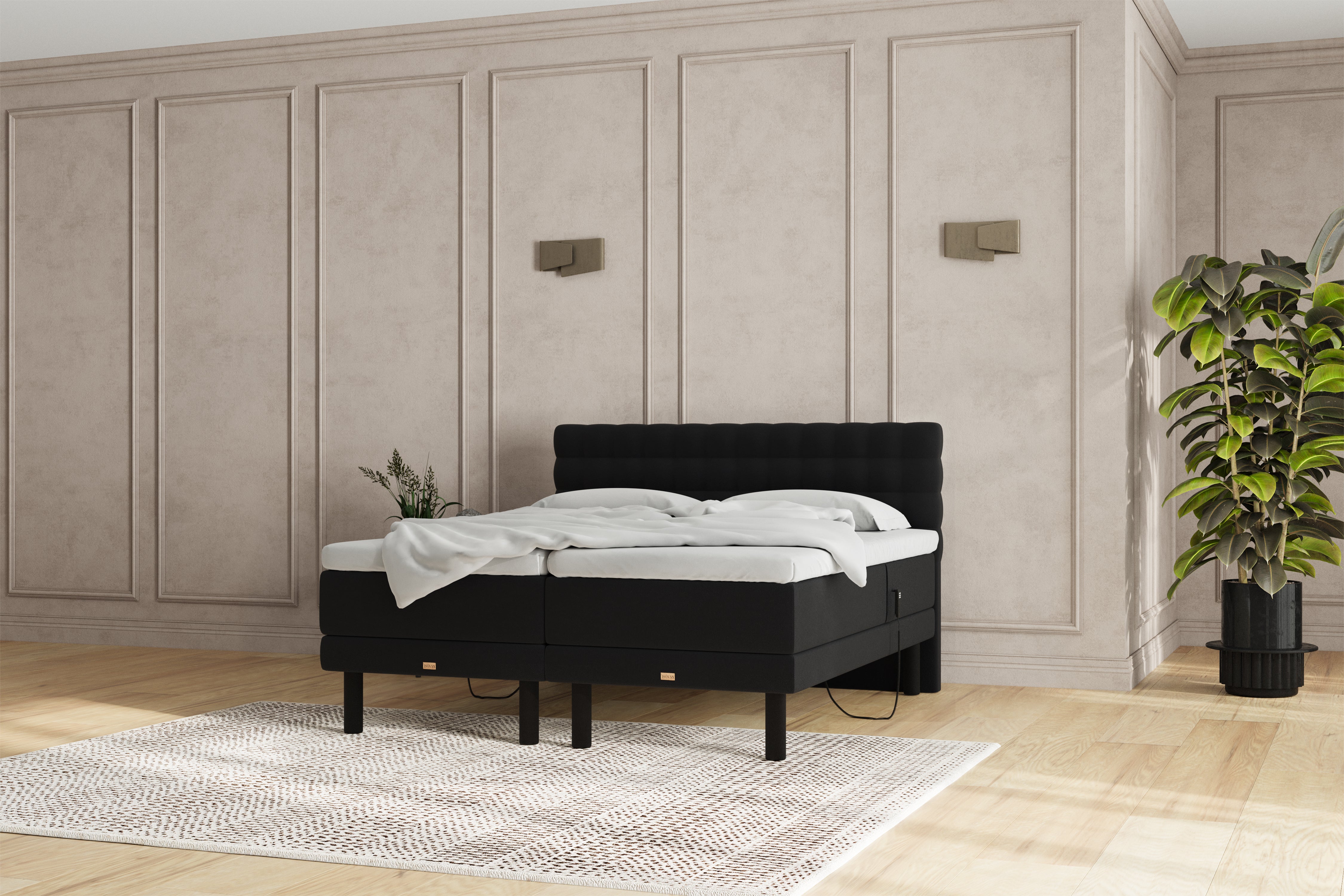 SÖVNN Naja Elevationsseng - 180x200 - Sort