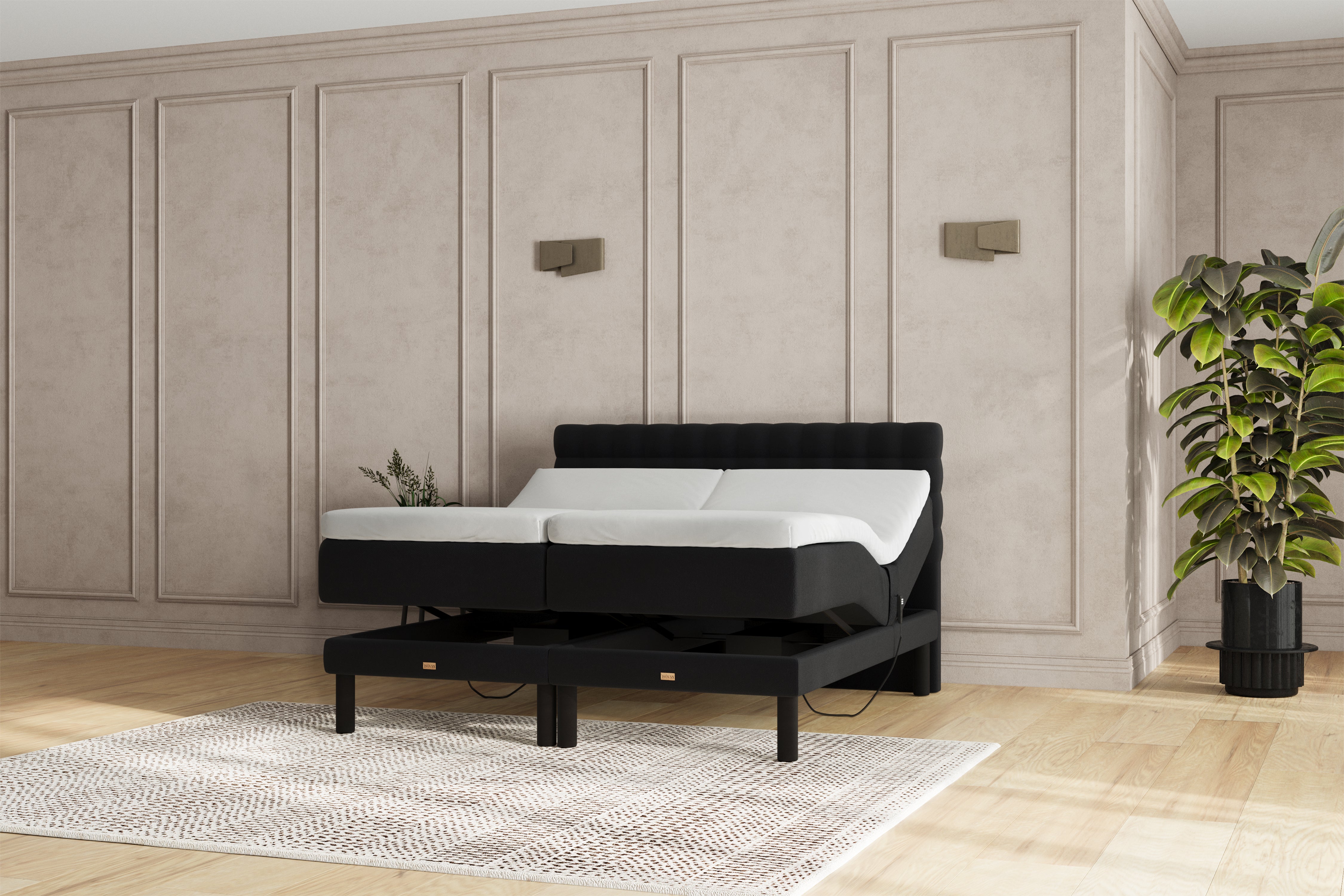 SÖVNN Naja Elevationsseng - 180x200 - Sort