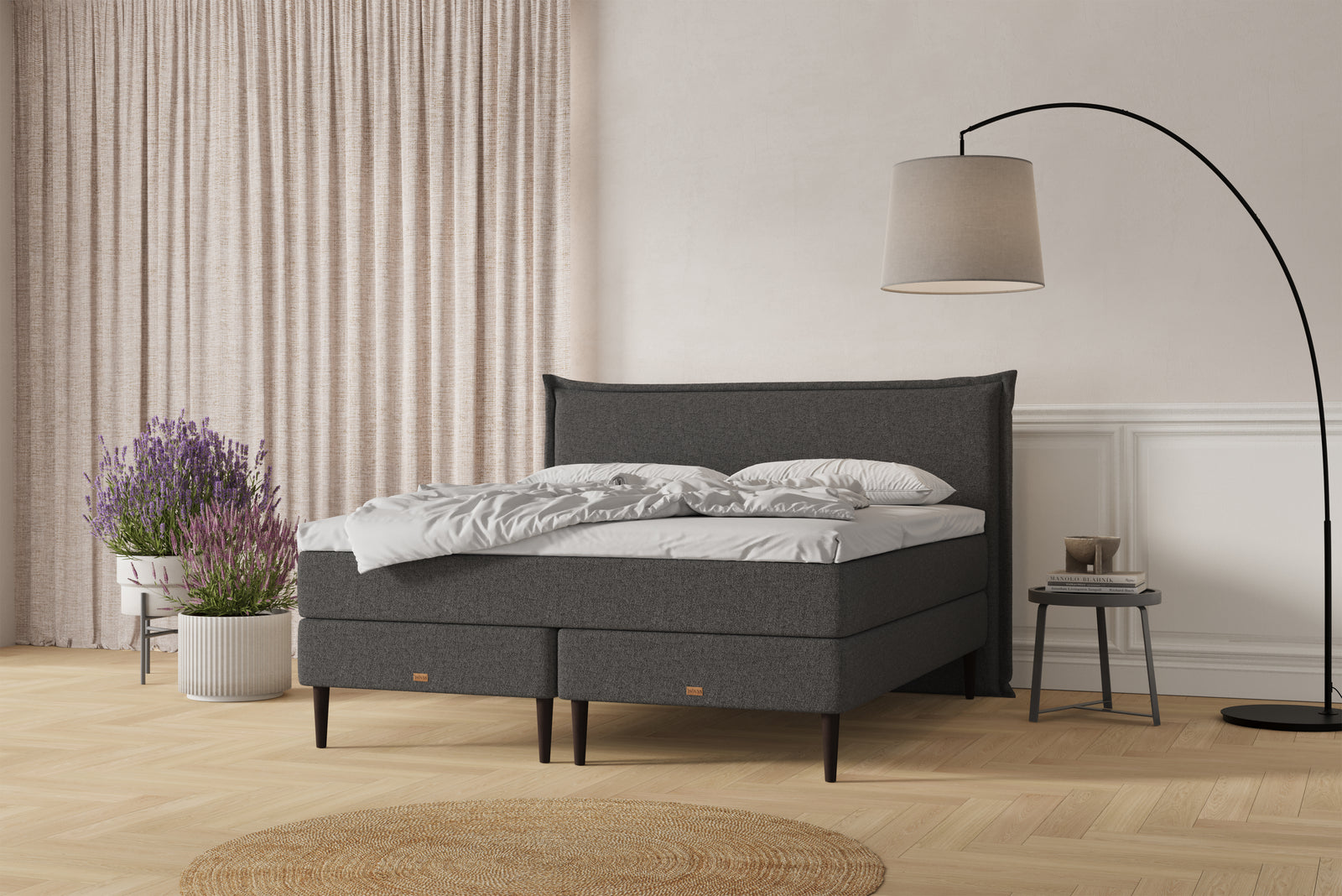 SÖVNN Nala Kontinentalseng - 90x200 - Grå