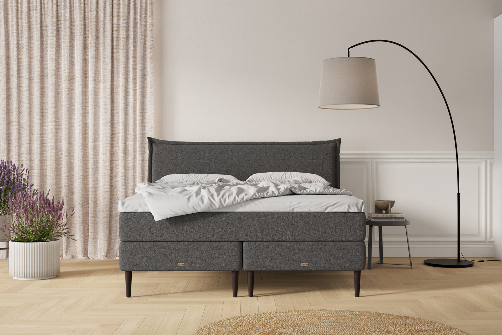 SÖVNN Nala Kontinentalseng - 90x200 - Grå