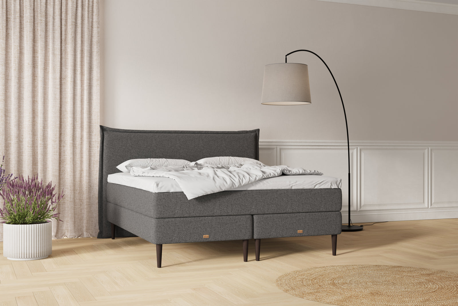 SÖVNN Nala Kontinentalseng - 90x200 - Grå