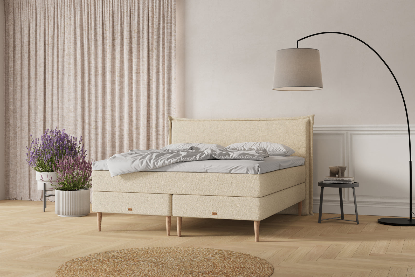 SÖVNN Nala Kontinentalseng - 180x200 - Lys Beige