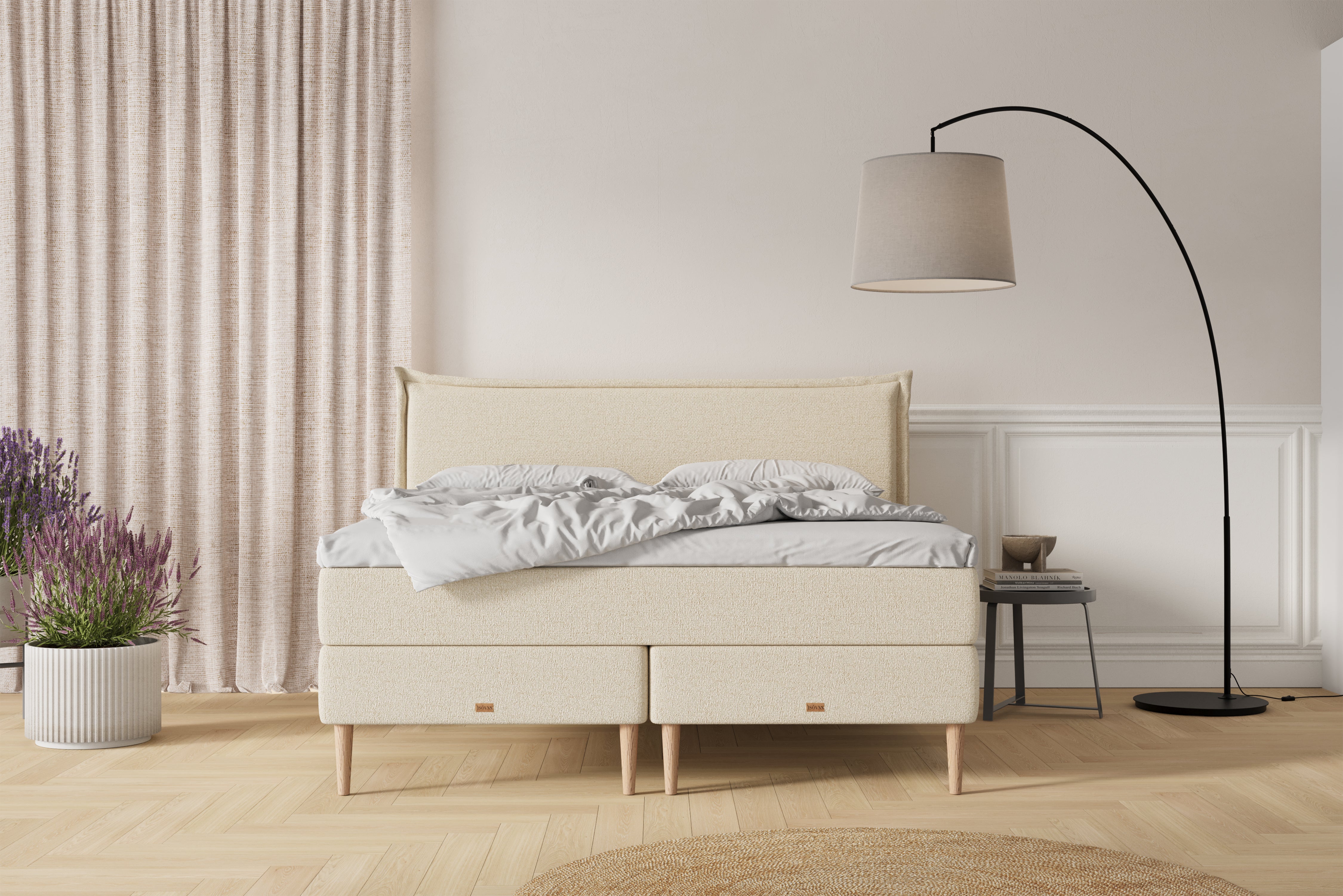 SÖVNN Nala Kontinentalseng - 180x200 - Lys Beige