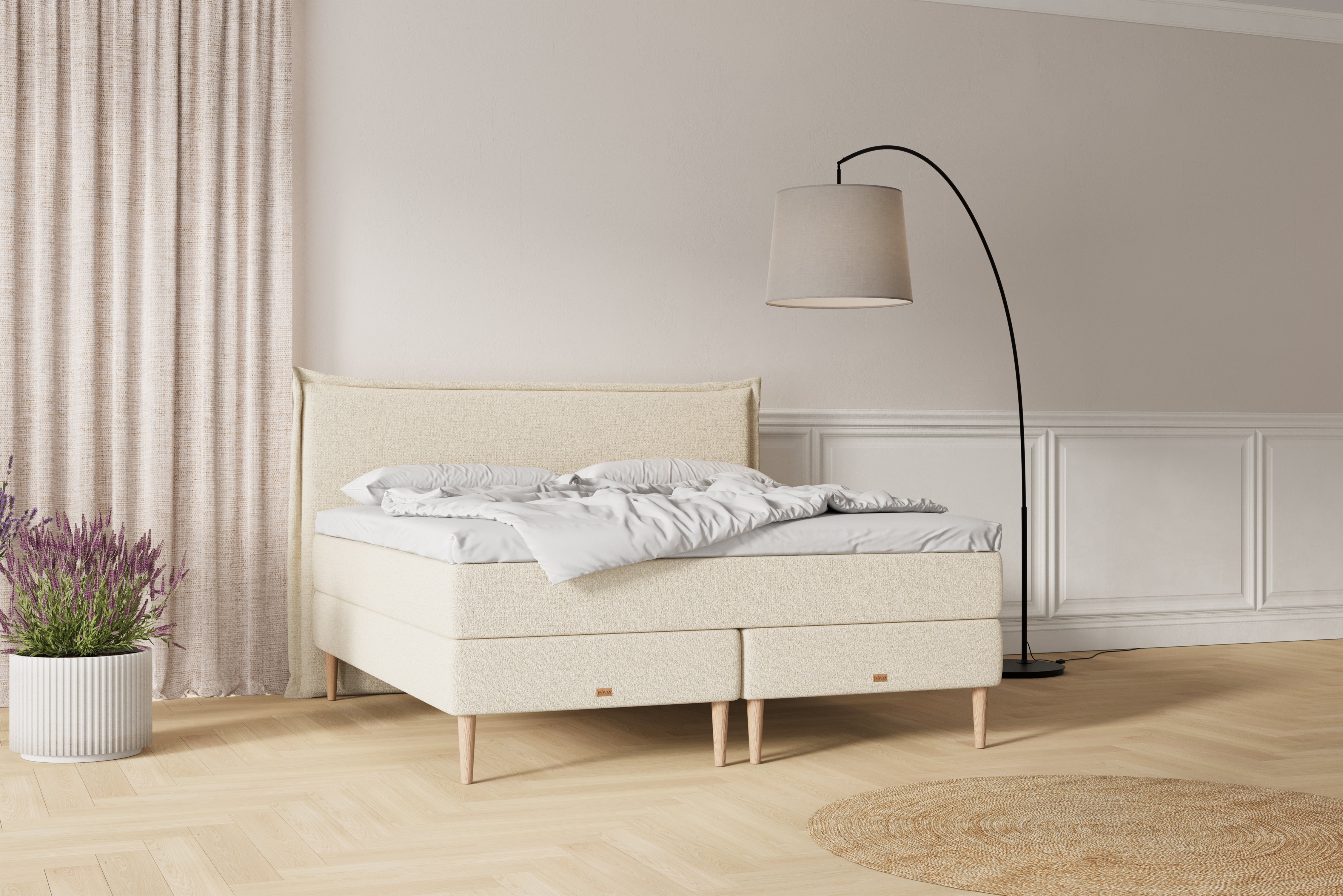 SÖVNN Nala Kontinentalseng - 180x200 - Lys Beige