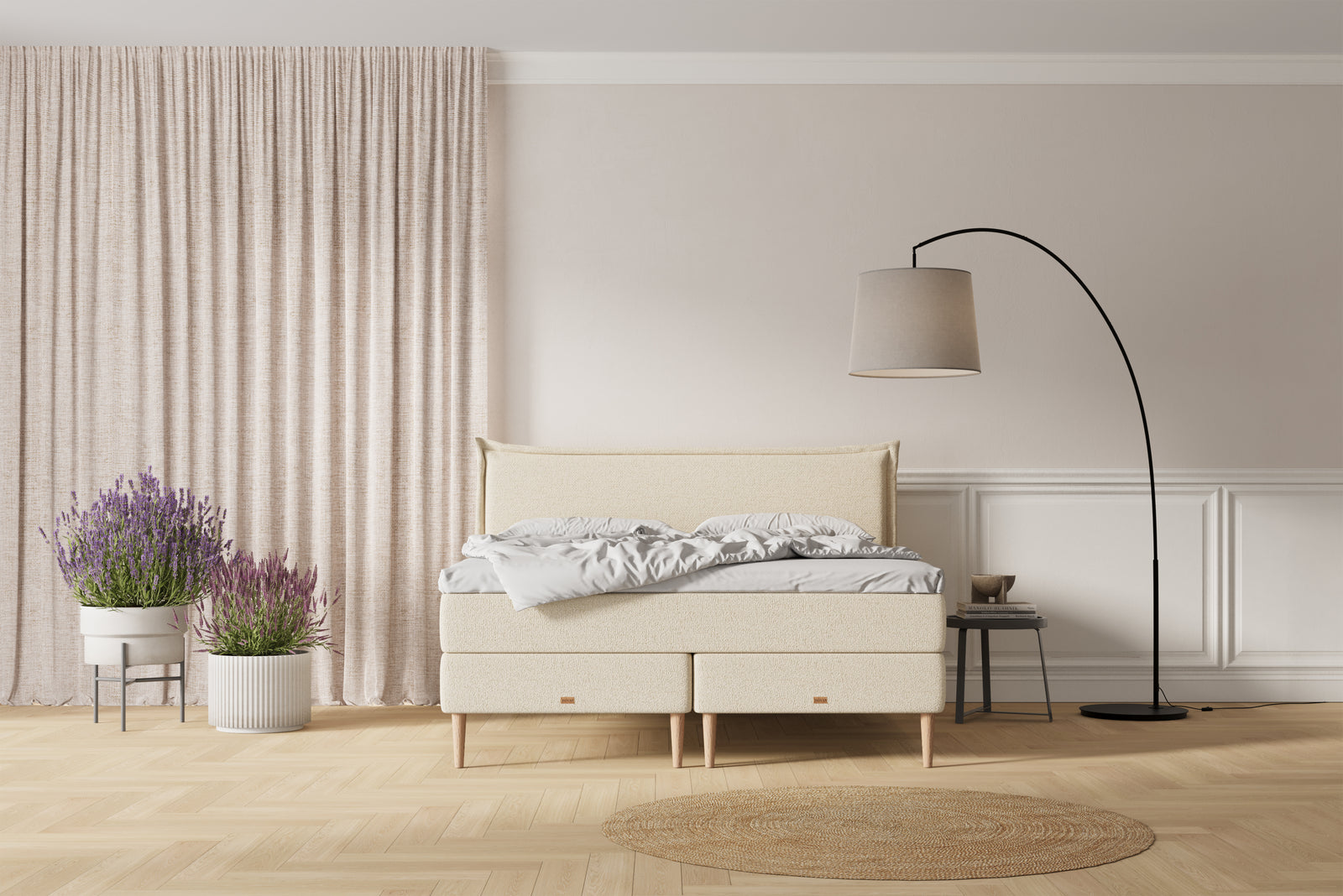 SÖVNN Nala Kontinentalseng - 180x200 - Lys Beige