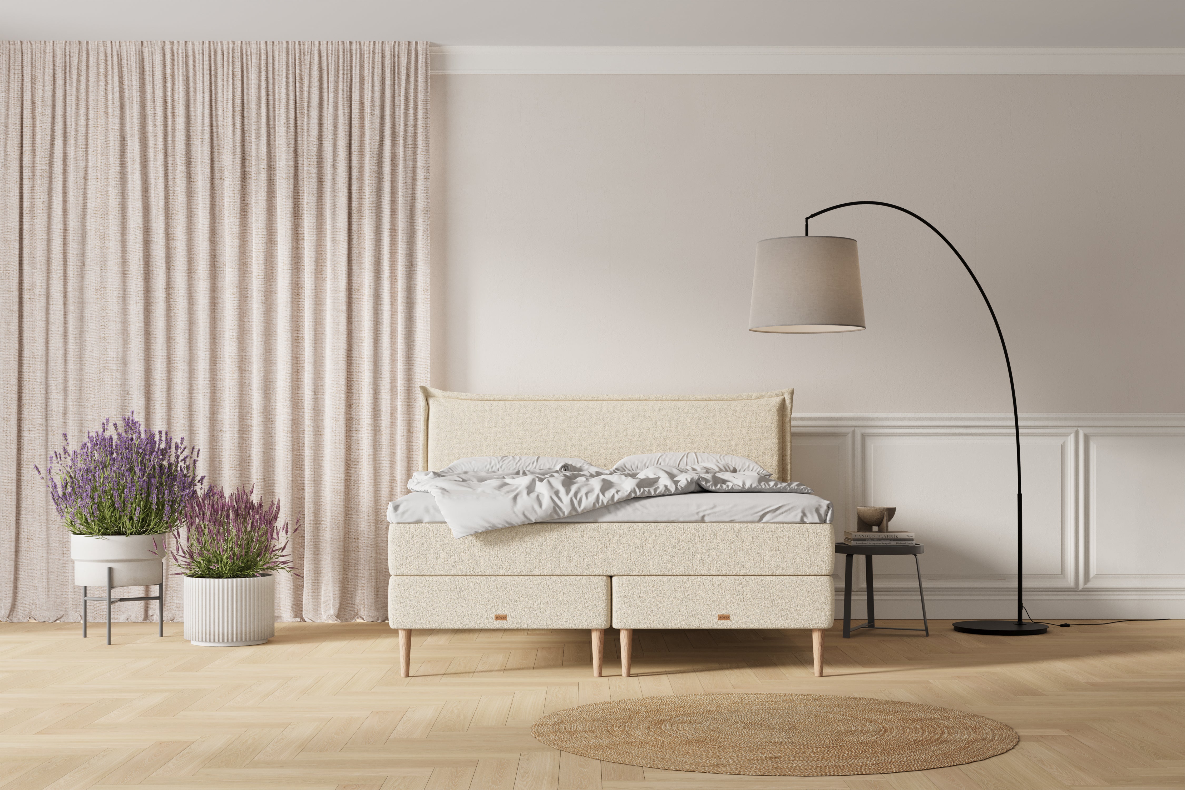 SÖVNN Nala Kontinentalseng - 180x200 - Lys Beige
