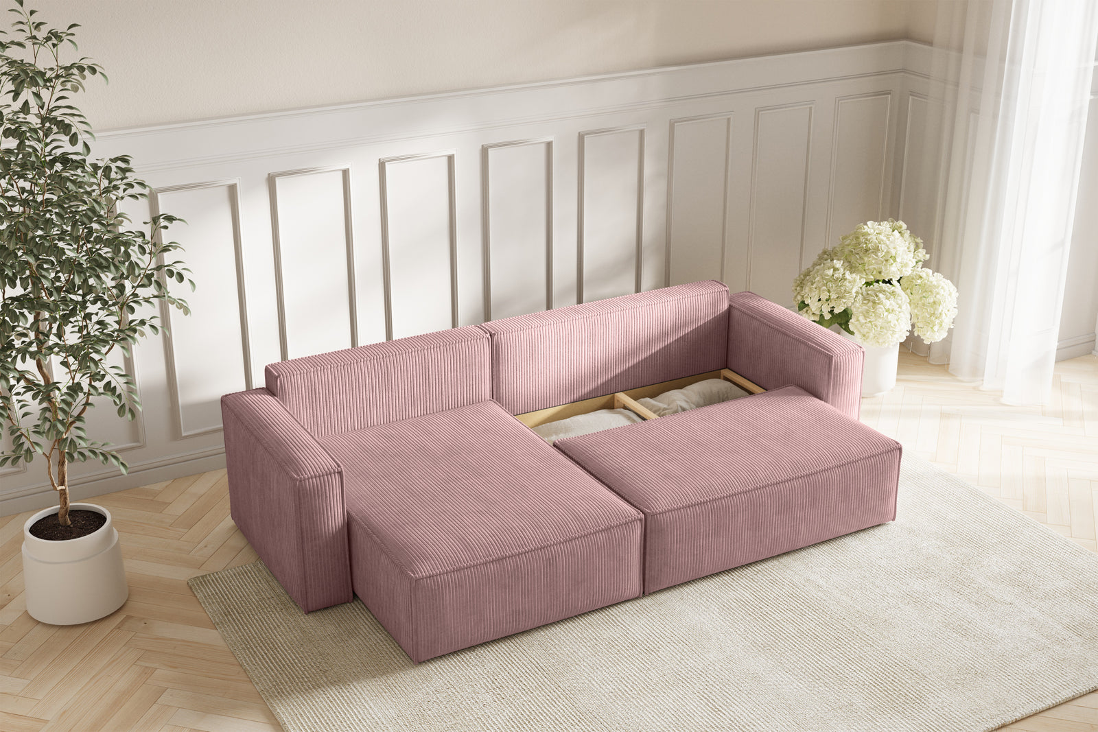 Neo Sovesofa L XL- Velvet Rose