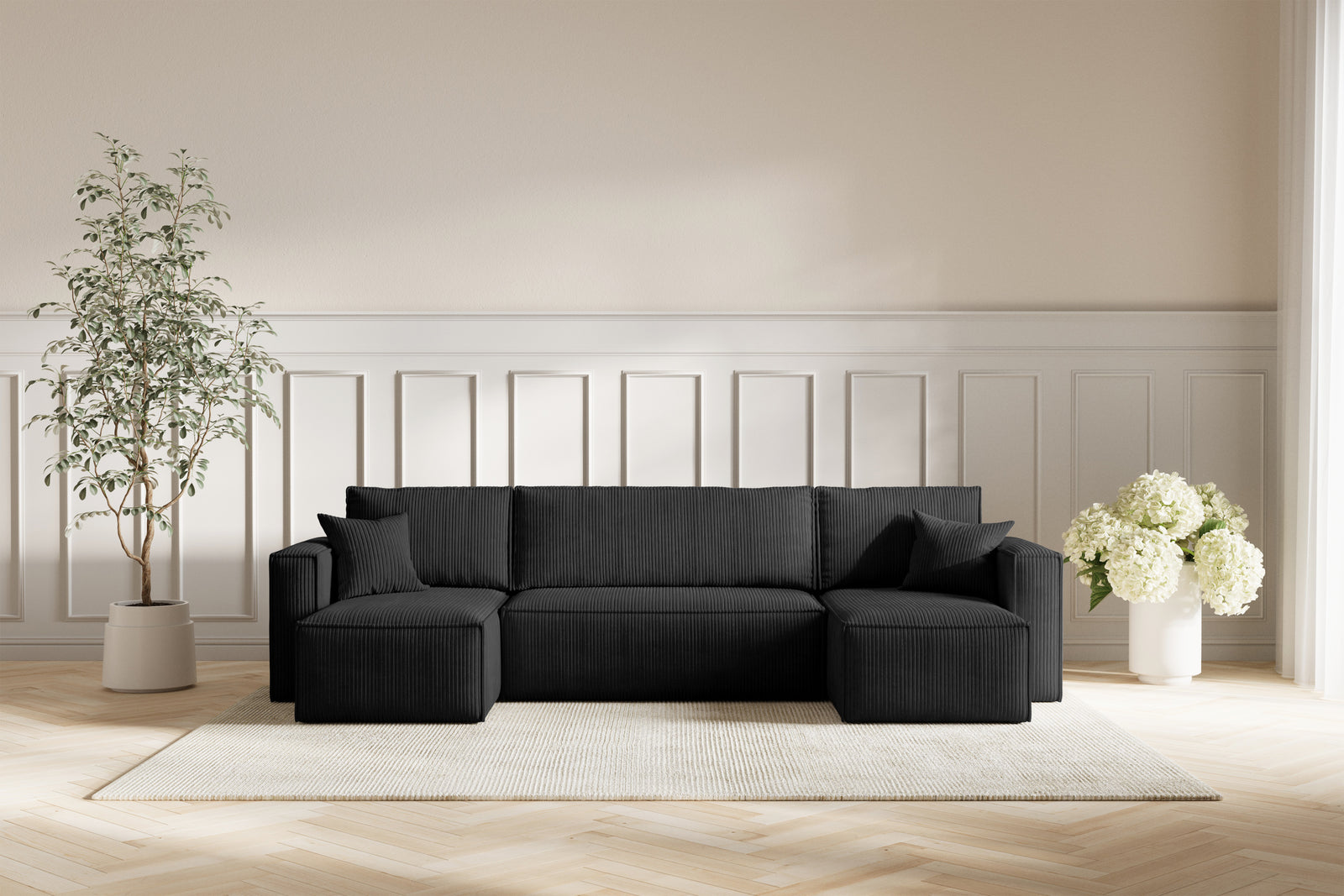 Neo Sovesofa U - Velvet Black