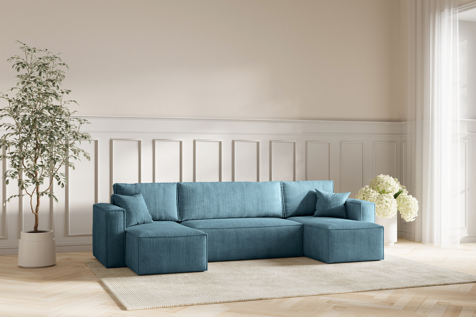 Neo Sovesofa U - Velvet Blue