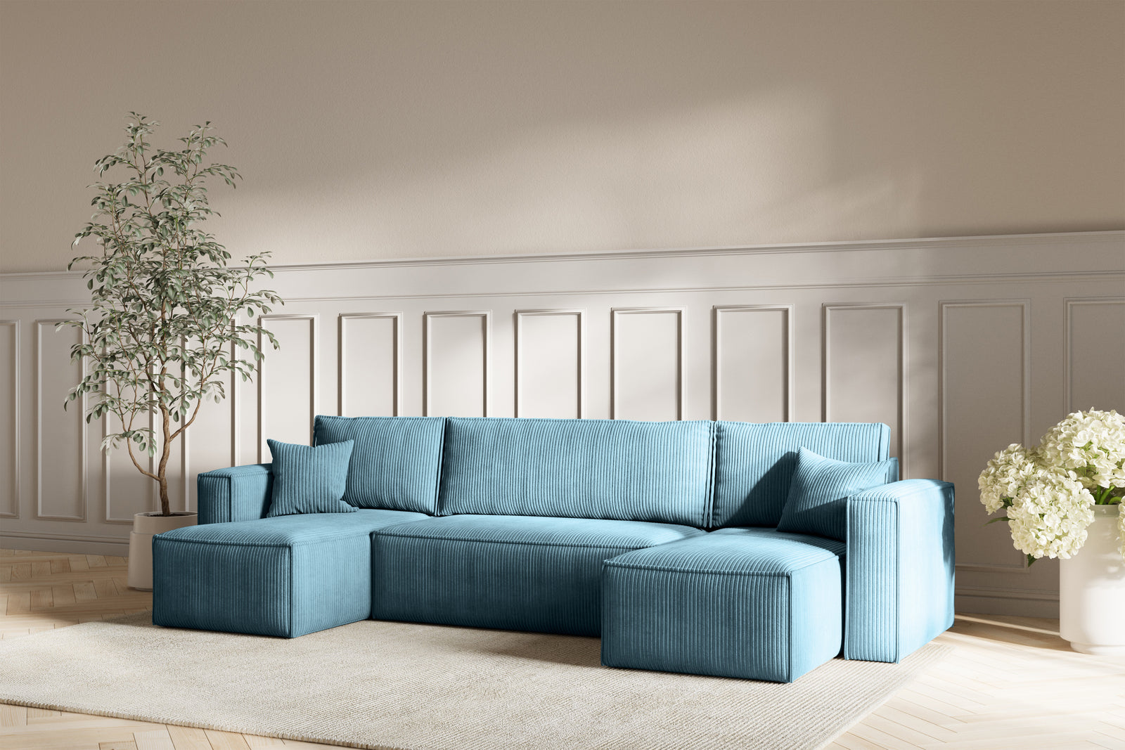 Neo Sovesofa U - Velvet Blue