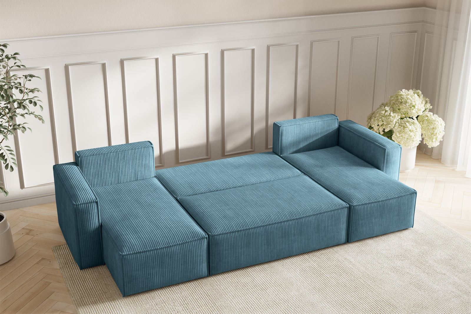 Neo Sovesofa U - Velvet Blue