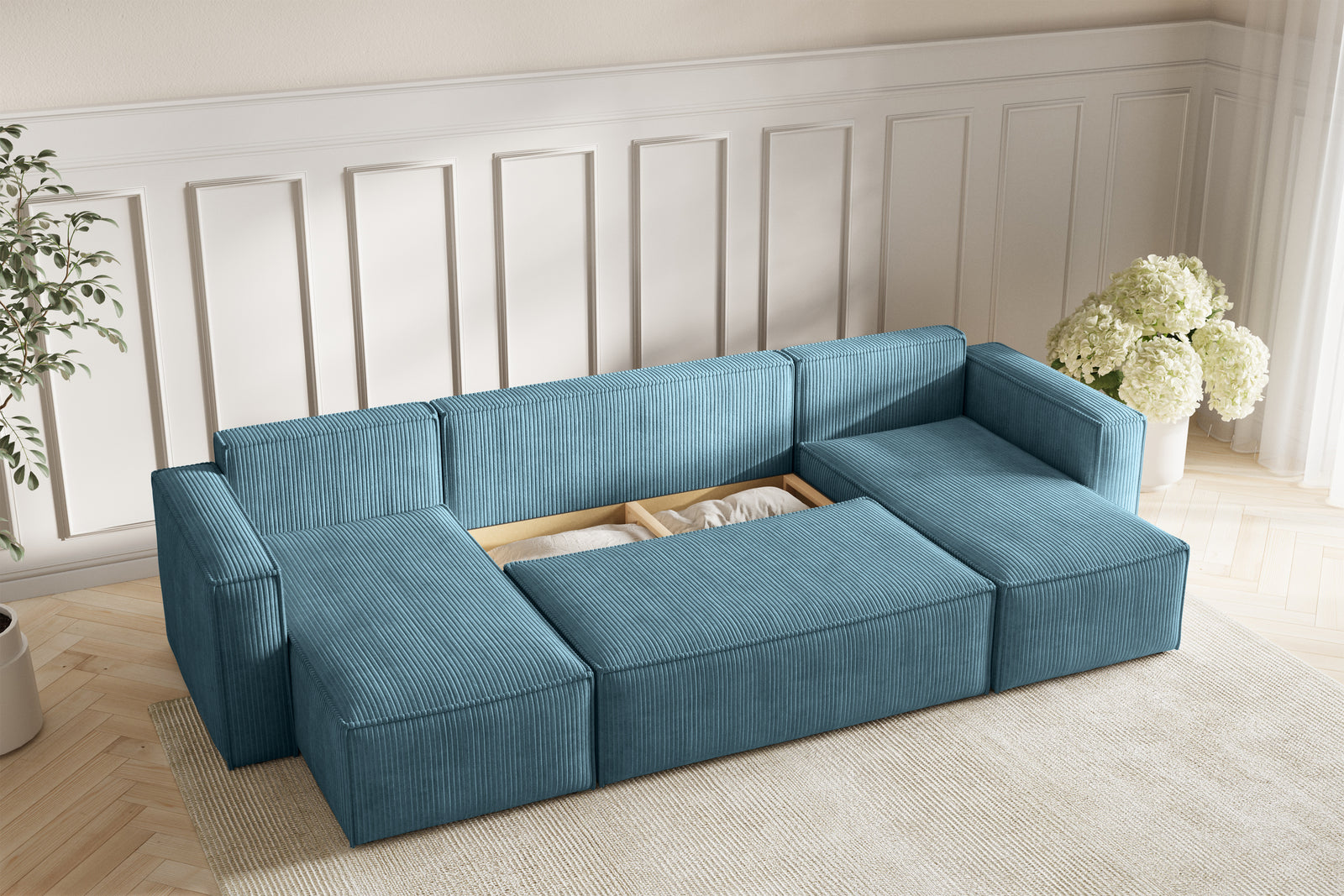 Neo Sovesofa U - Velvet Blue