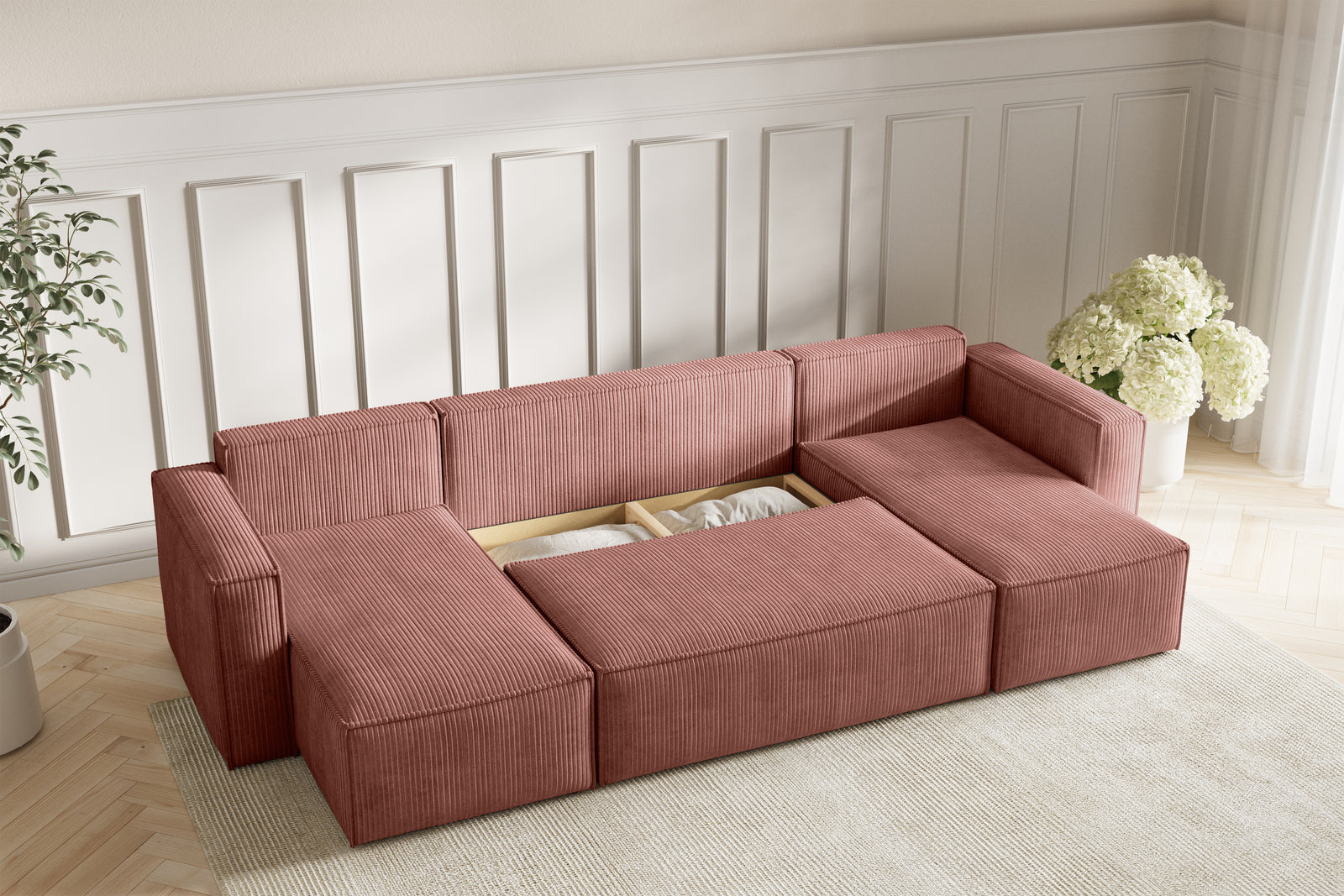 Neo Sovesofa U - Velvet Blush