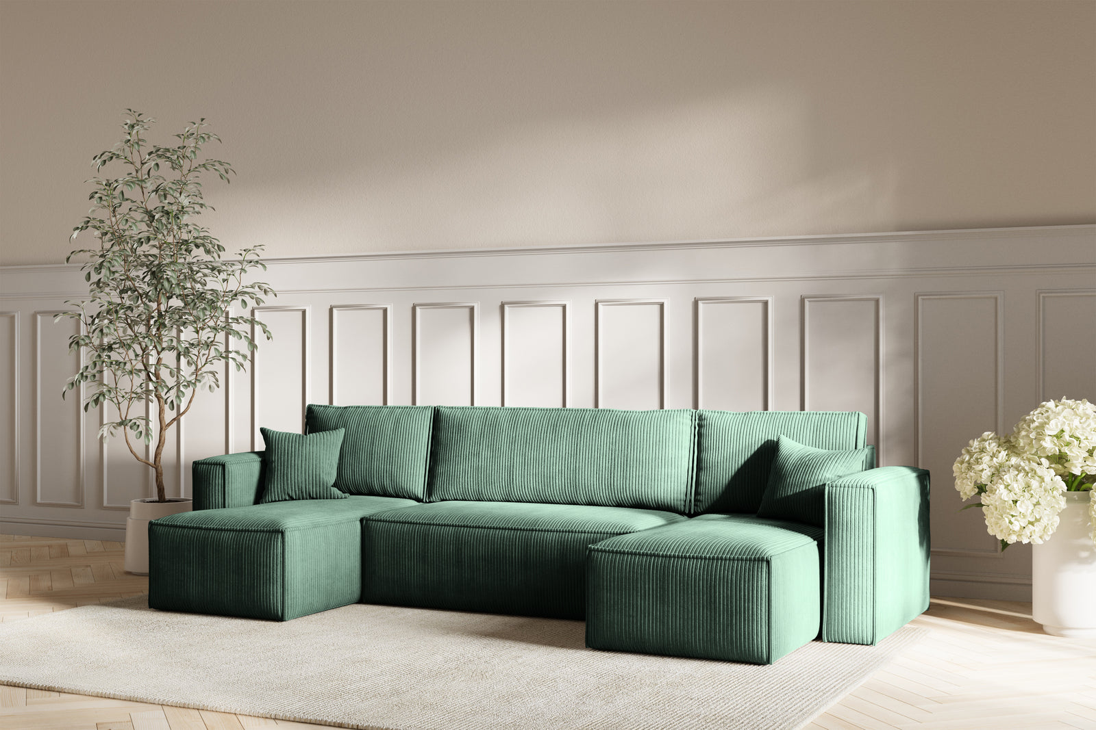 Neo Sovesofa U - Velvet Green