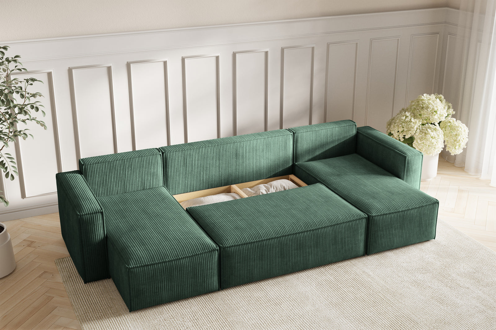 Neo Sovesofa U - Velvet Green