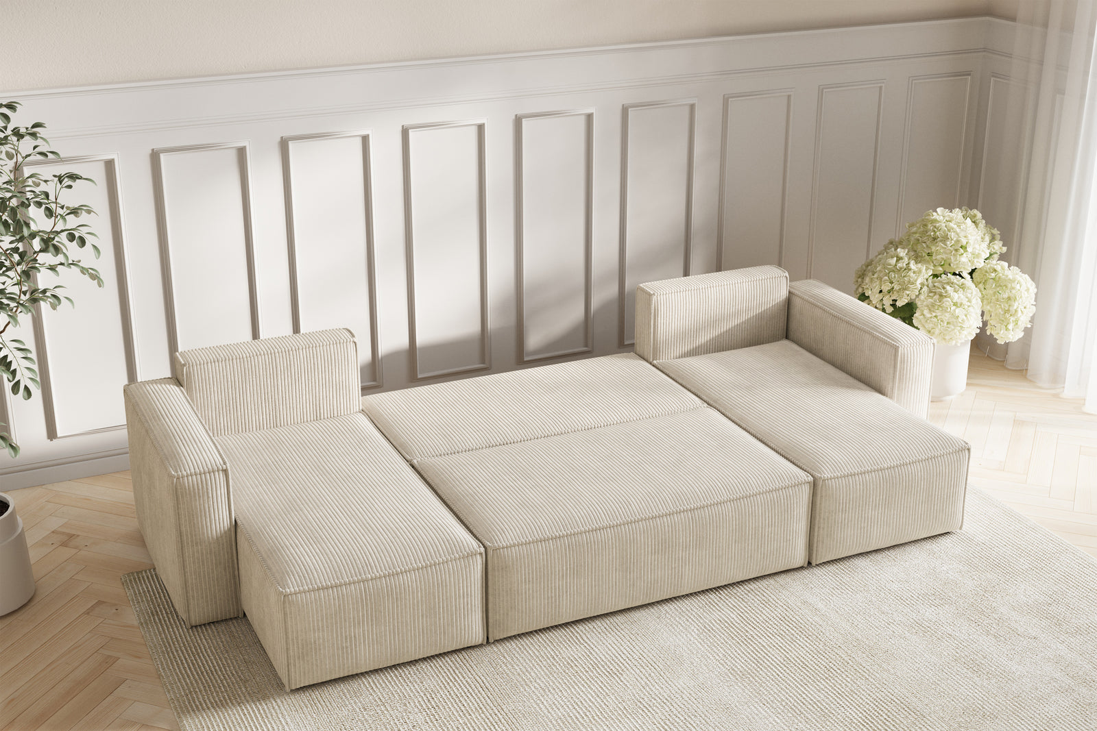 Neo Sovesofa U - Velvet Ivory