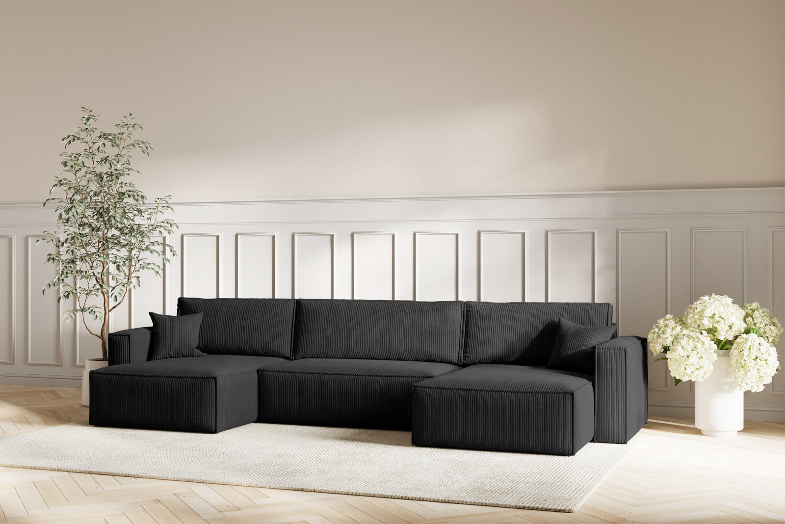 Neo Sovesofa U XL - Velvet Black