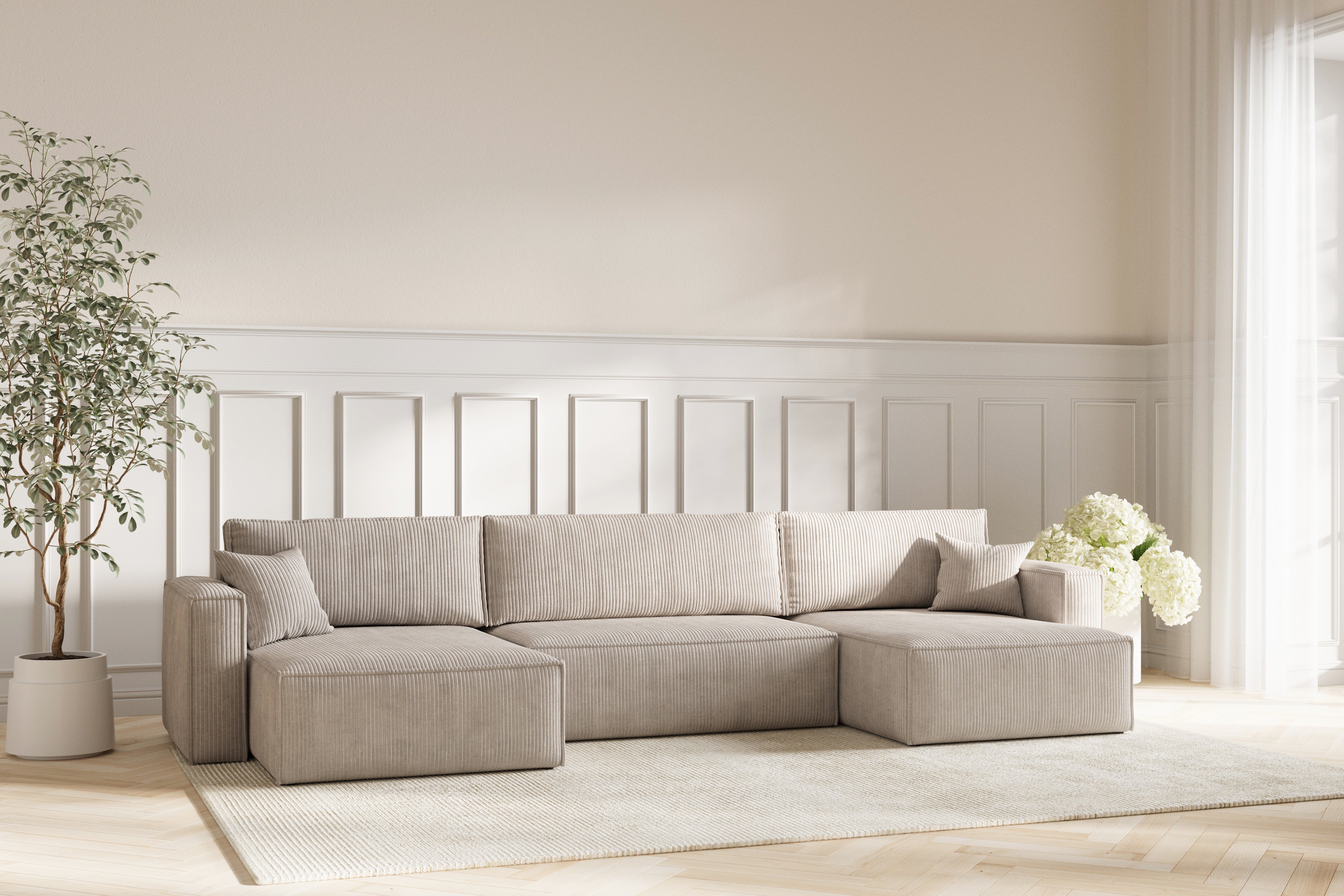 Neo Sovesofa U XL - Velvet Beige