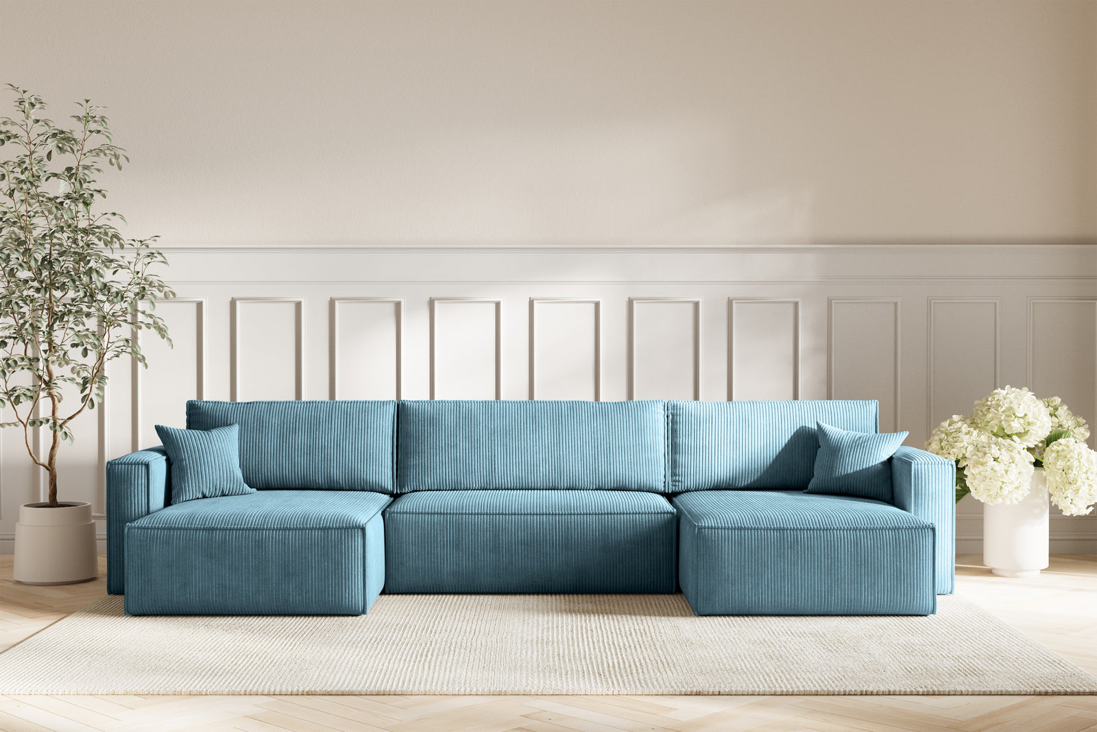 Neo Sovesofa U XL - Velvet Blue