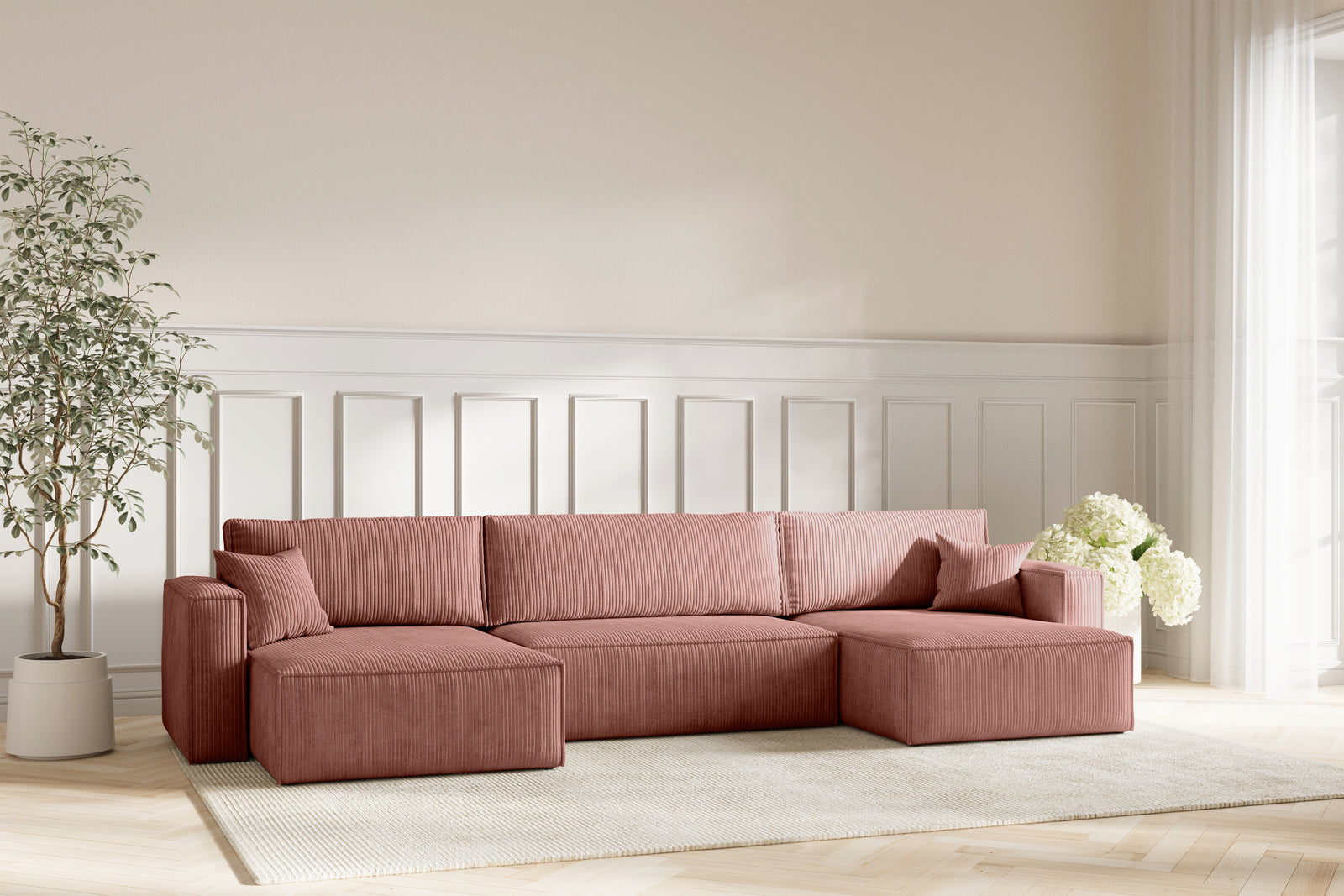 Neo Sovesofa U XL - Velvet Blush