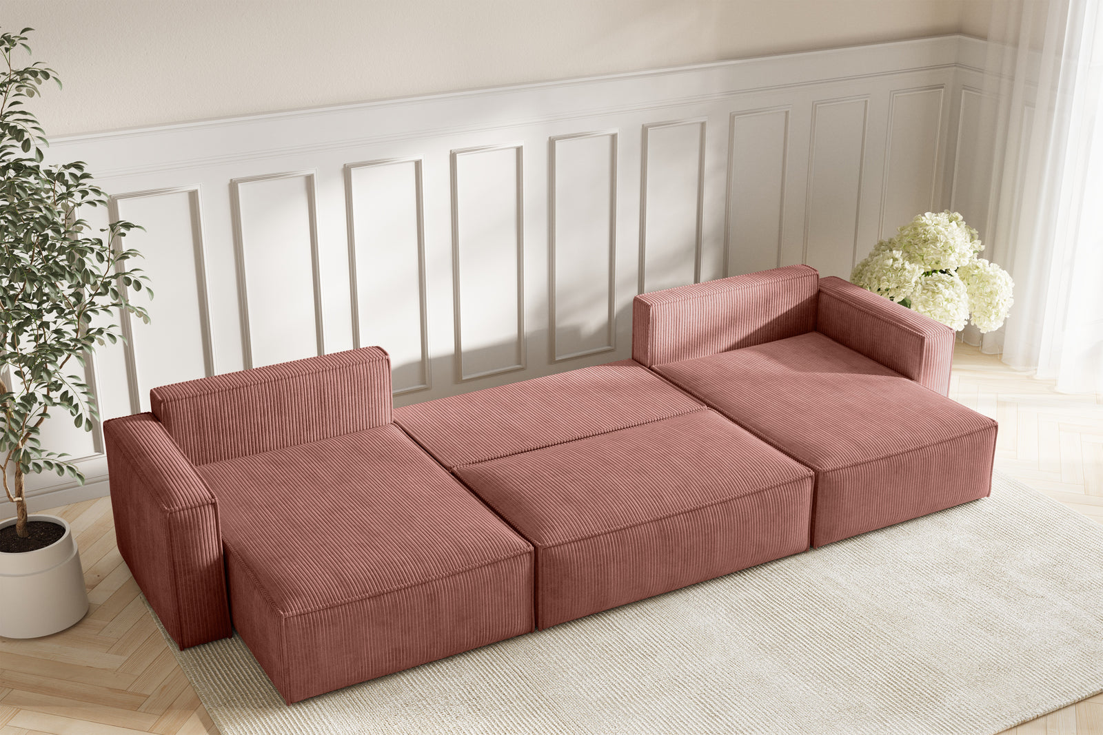 Neo Sovesofa U XL - Velvet Blush