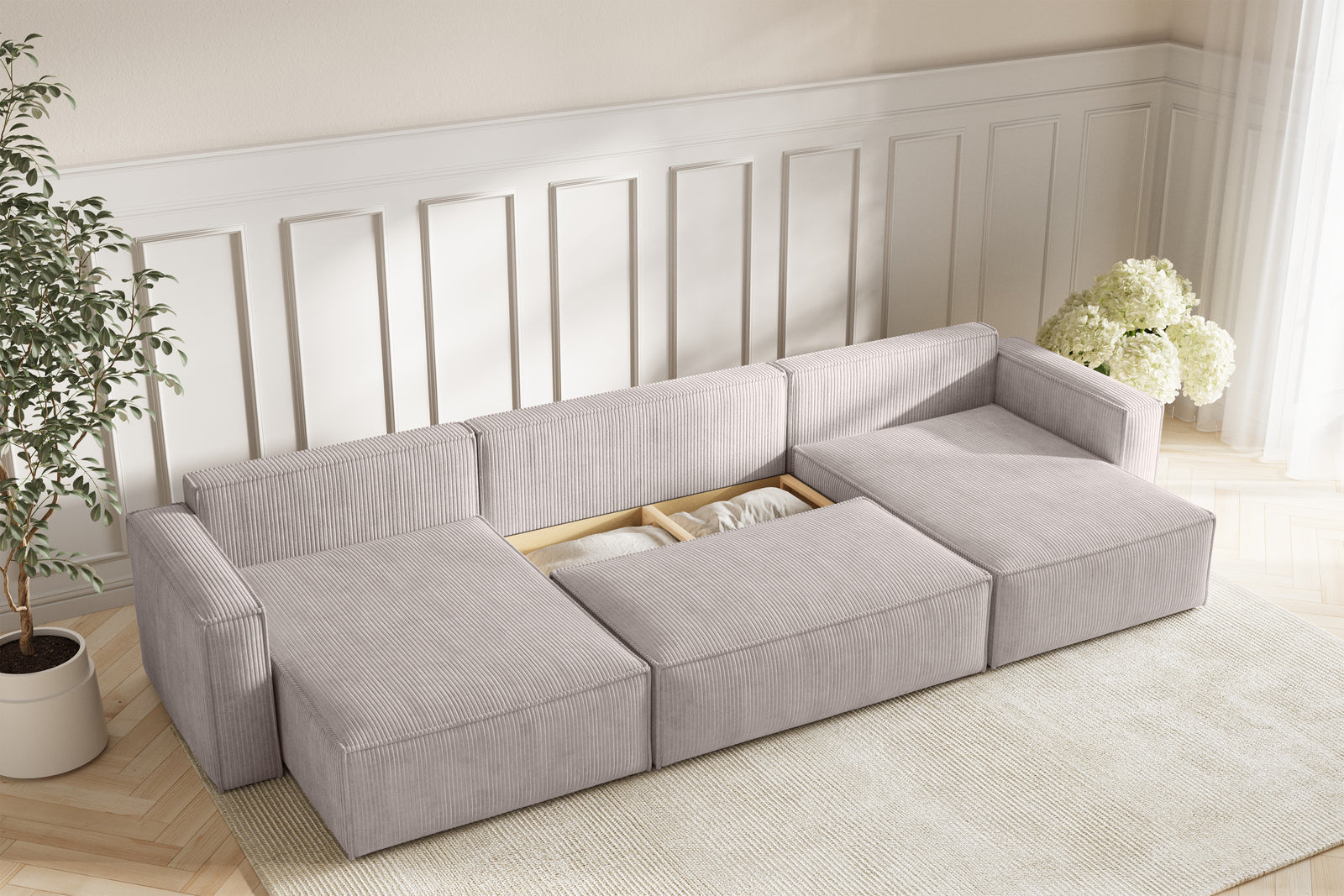 Neo Sovesofa U XL - Velvet Clay
