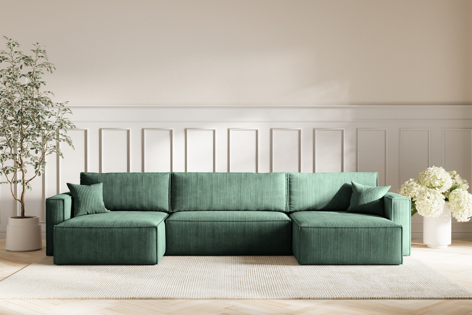 Neo Sovesofa U XL - Velvet Green