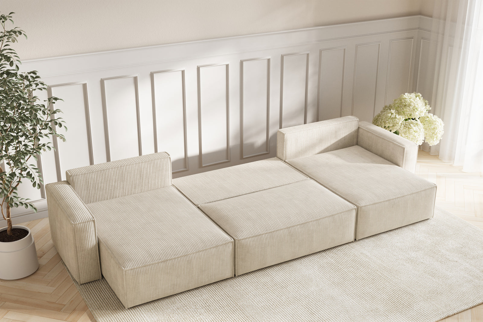 Neo Sovesofa U XL - Velvet Ivory