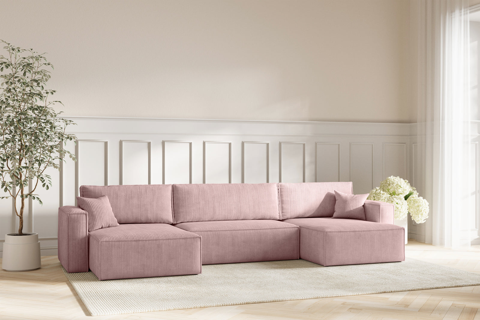 Neo Sovesofa U XL - Velvet Rose