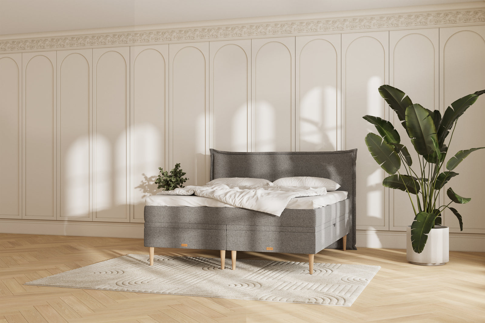Noor Opbevaringsseng - 180x200 - grey