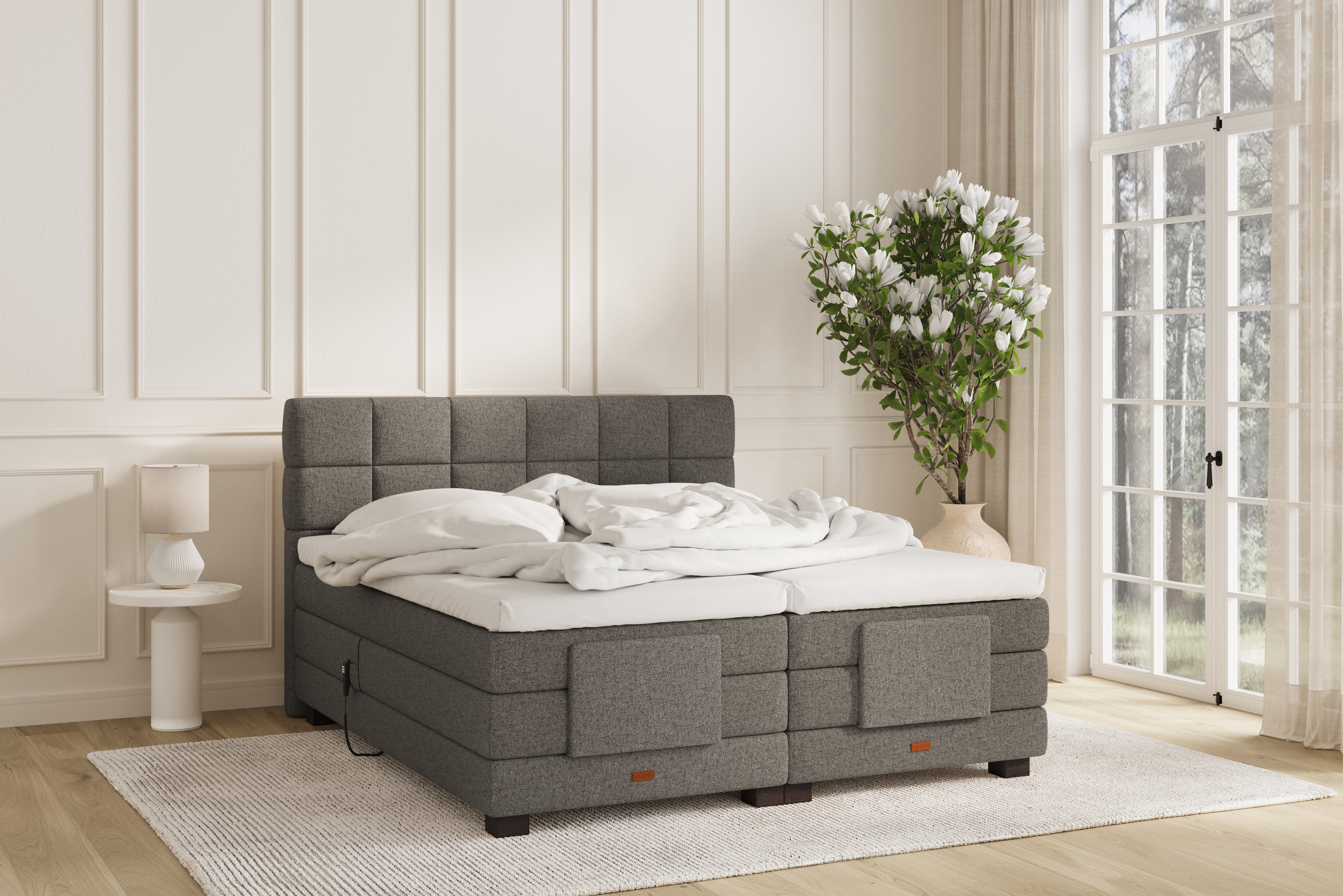 SÖVNN Osva Elevationsseng - 140x200 - Grå
