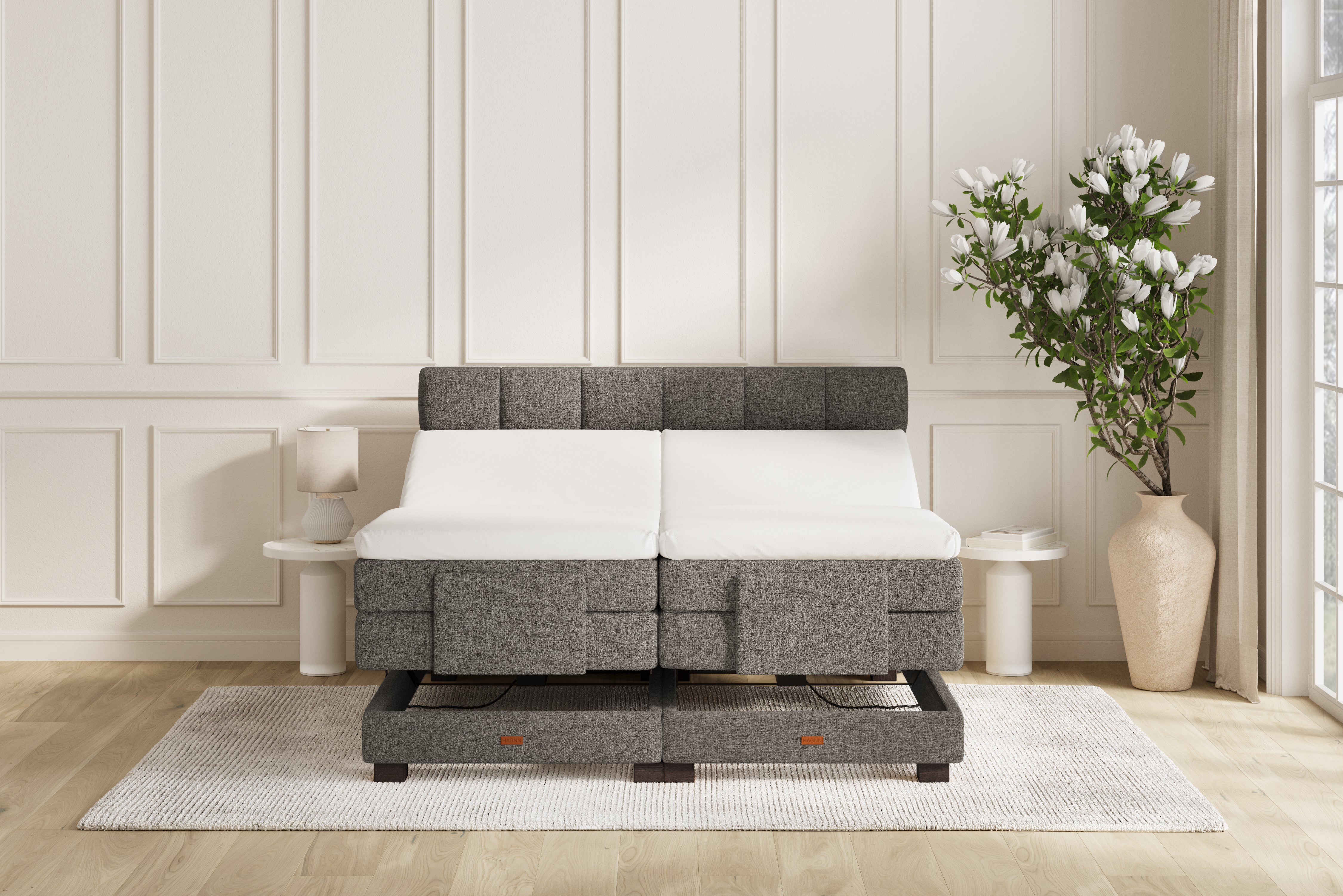 SÖVNN Osva Elevationsseng - 140x200 - Grå