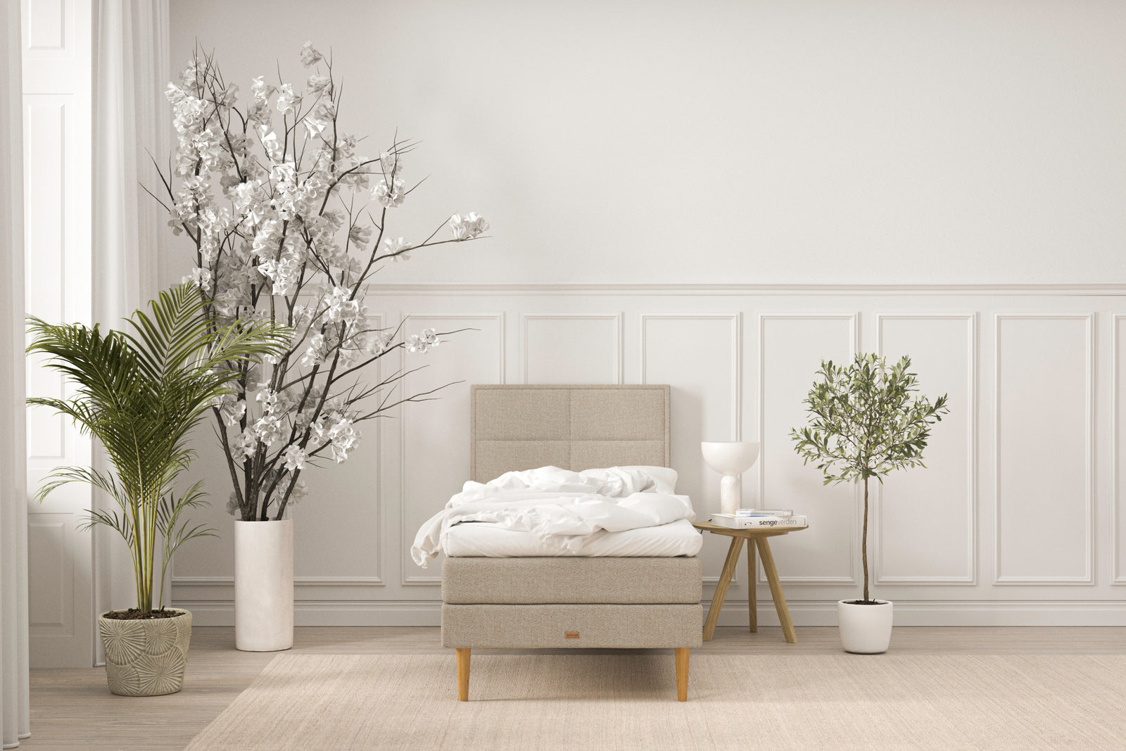 SÖVNN Emma Kontinentalseng - 80x200 - Sand