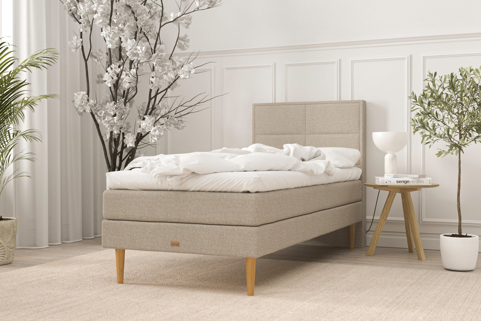 SÖVNN Emma Kontinentalseng - 80x200 - Sand