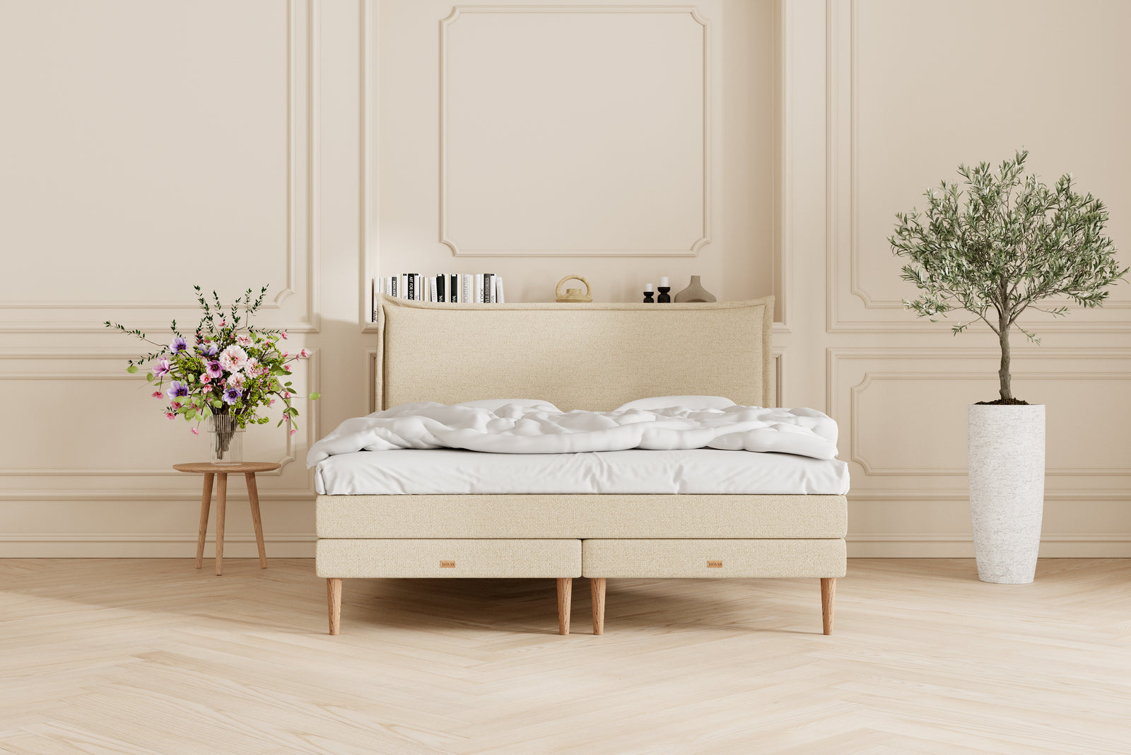 SÖVNN Prestige Kontinentalseng - 180x200 - Lys beige