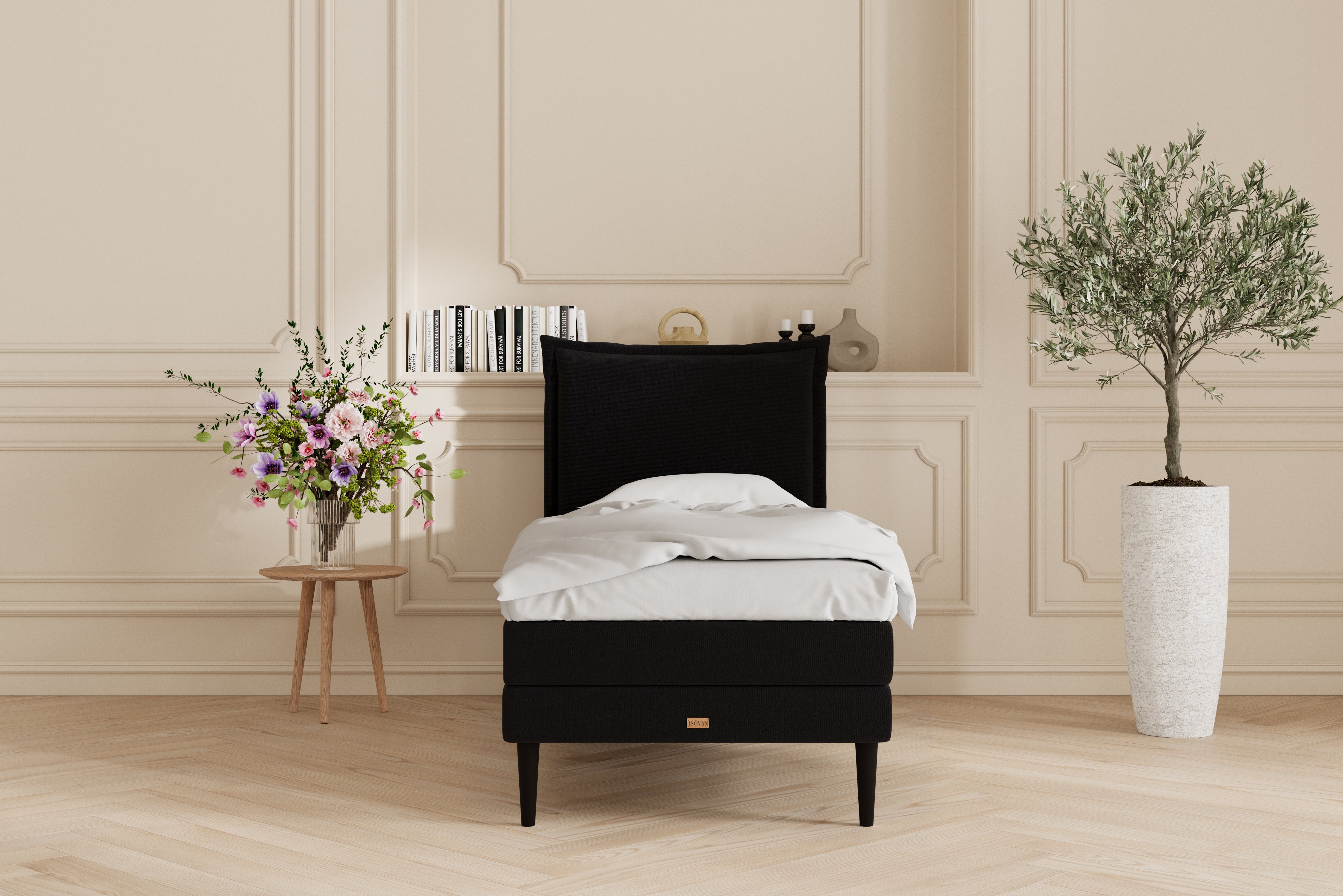 SÖVNN Prestige Kontinentalseng - 90x200 - Sort