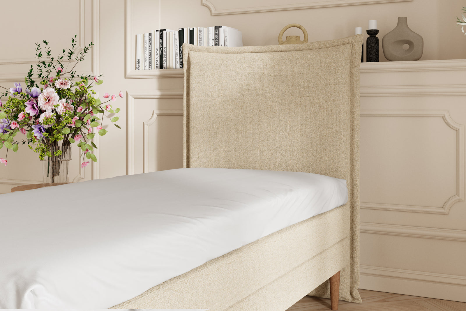 SÖVNN Prestige Kontinentalseng - 90x200 - Lys beige