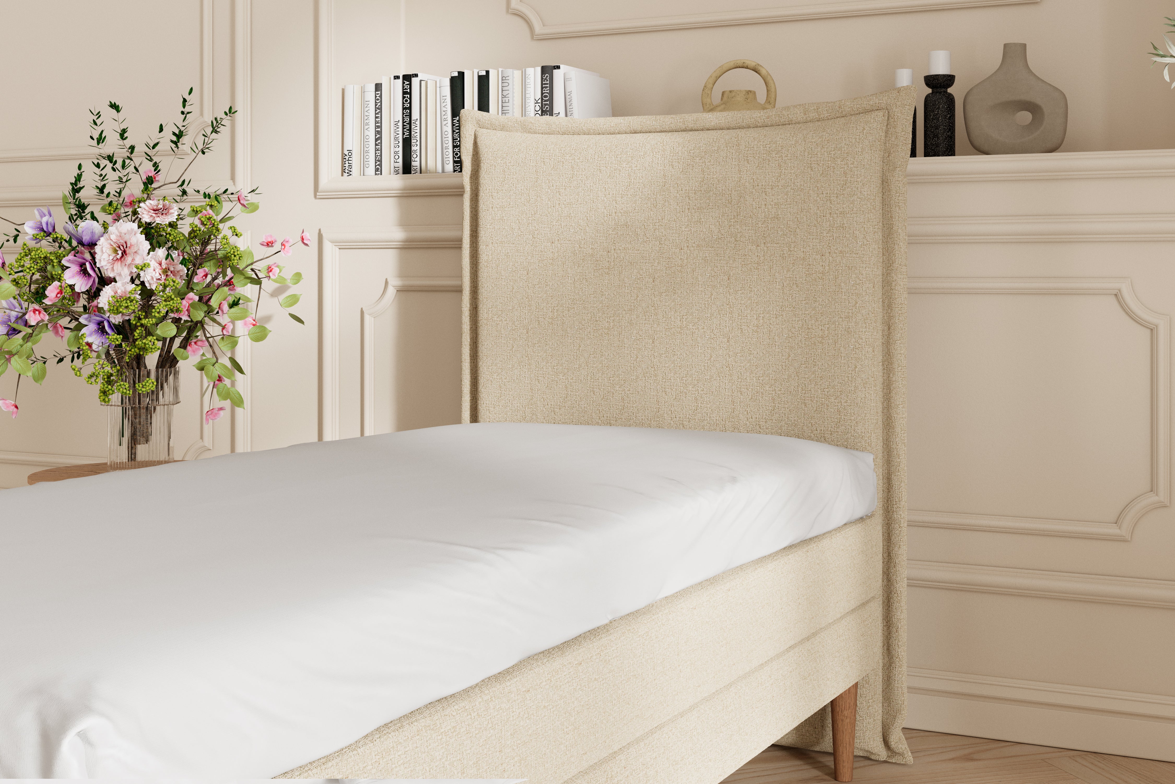 SÖVNN Prestige Kontinentalseng - 90x200 - Lys beige