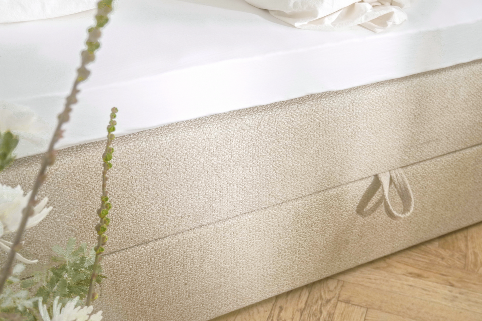 SÖVNN Xtra Boxseng Med Opbevaring - 90x200 - Sand