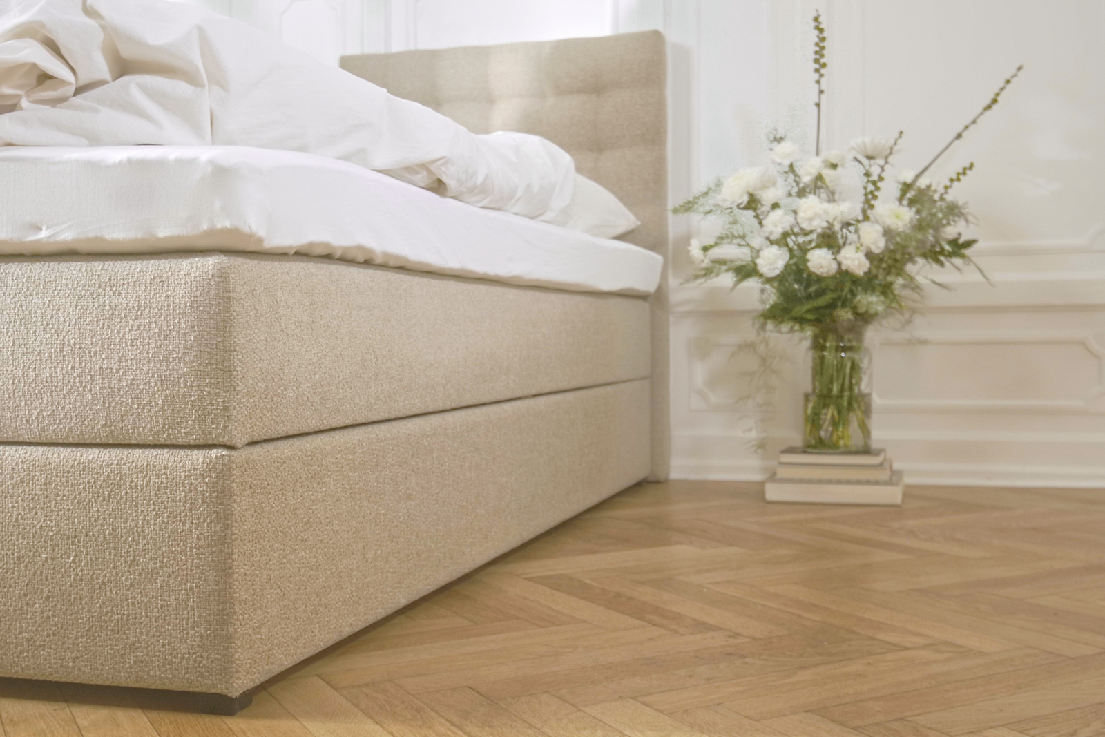 SÖVNN Xtra Boxseng Med Opbevaring - 80x200 - Sand