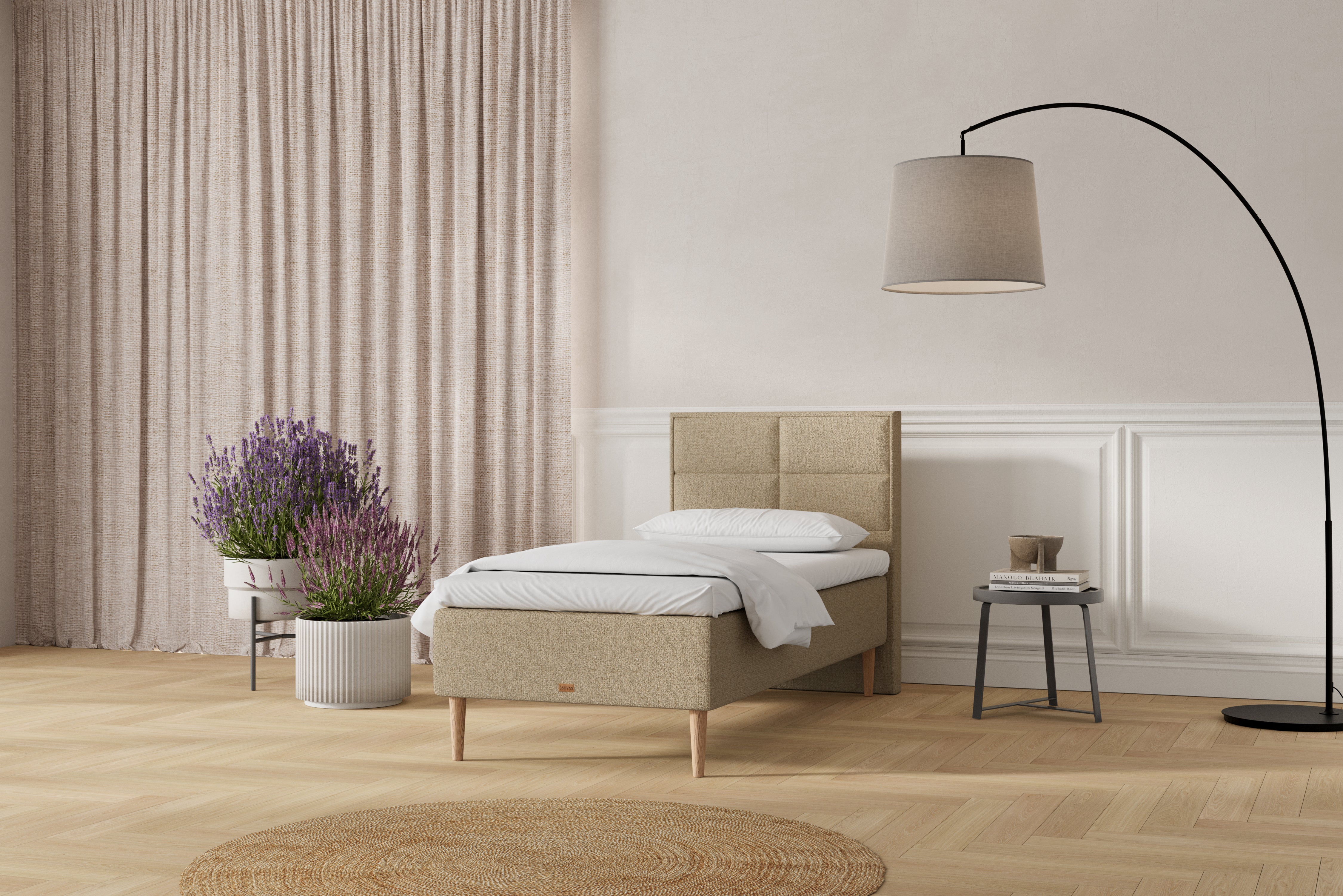 SÖVNN Saga Boxmadras - 90x200 - Sand