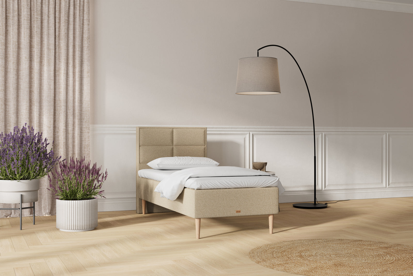 SÖVNN Saga Boxmadras - 80x200 - Sand