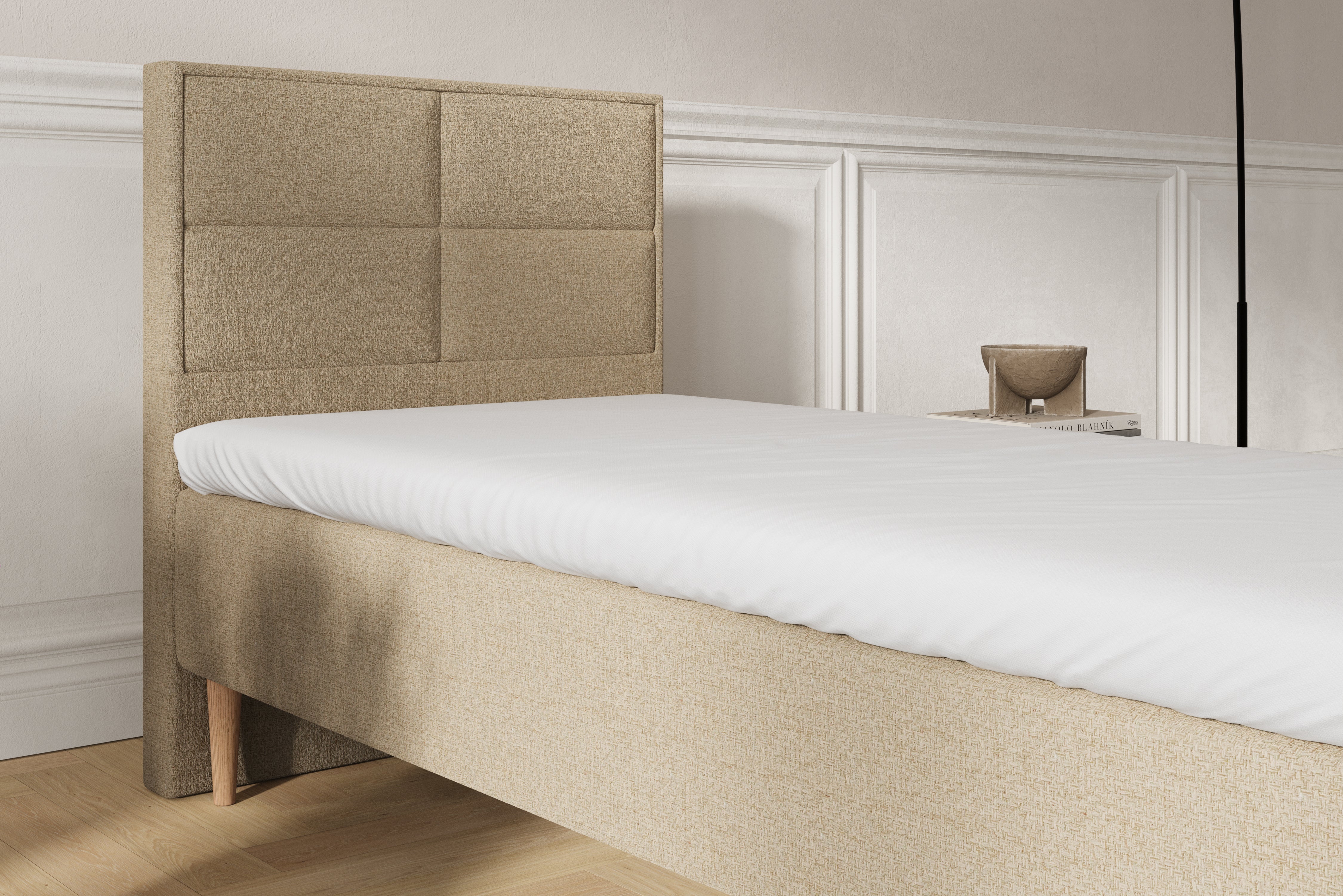 SÖVNN Saga Boxmadras - 90x200 - Sand