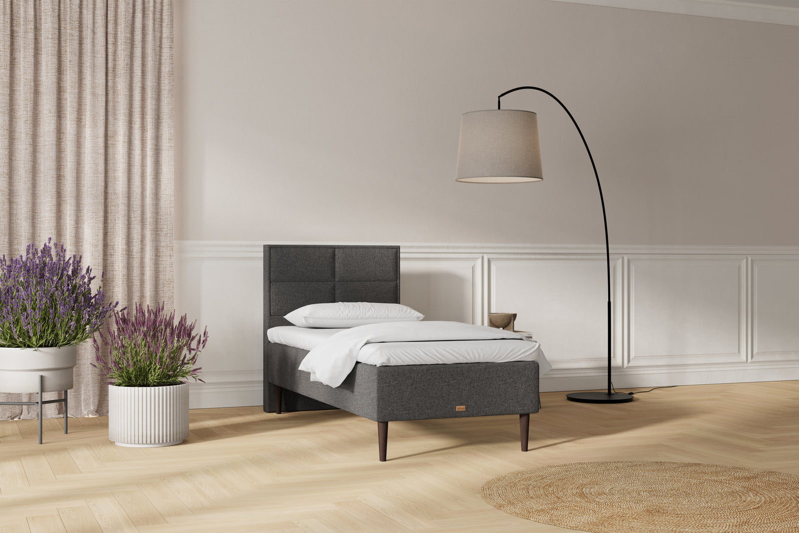 SÖVNN Saga Boxmadras - 80x200 - Grå