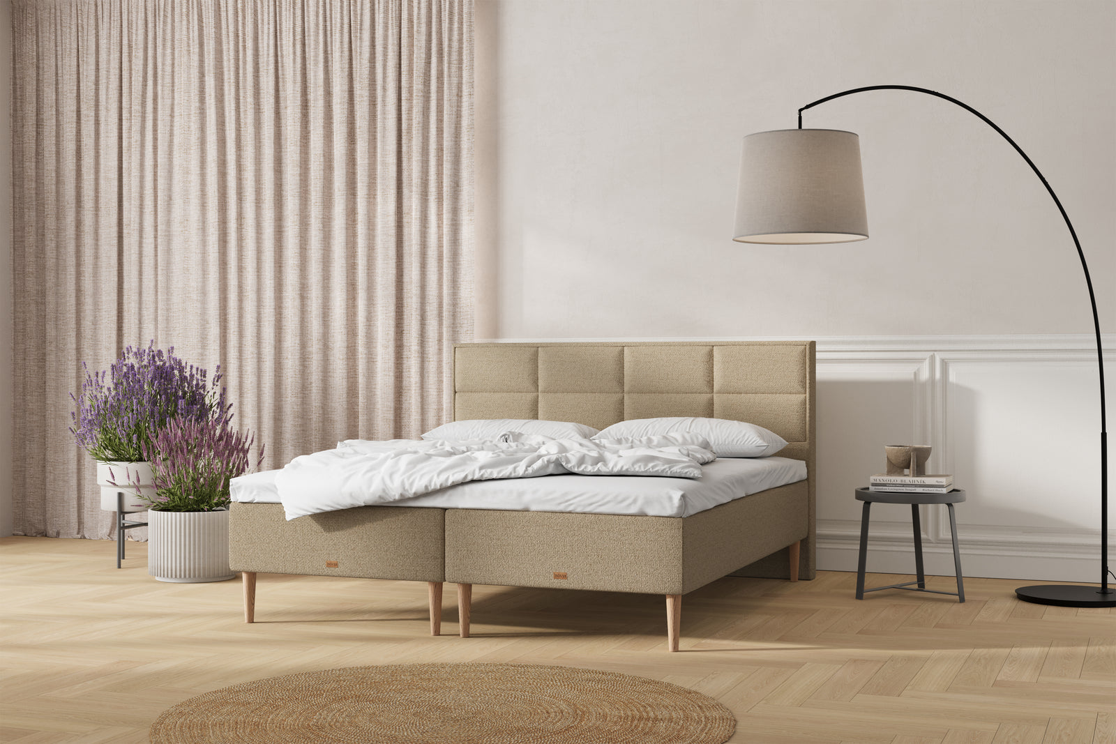 SÖVNN Saga Boxmadras - 180x200 - Sand