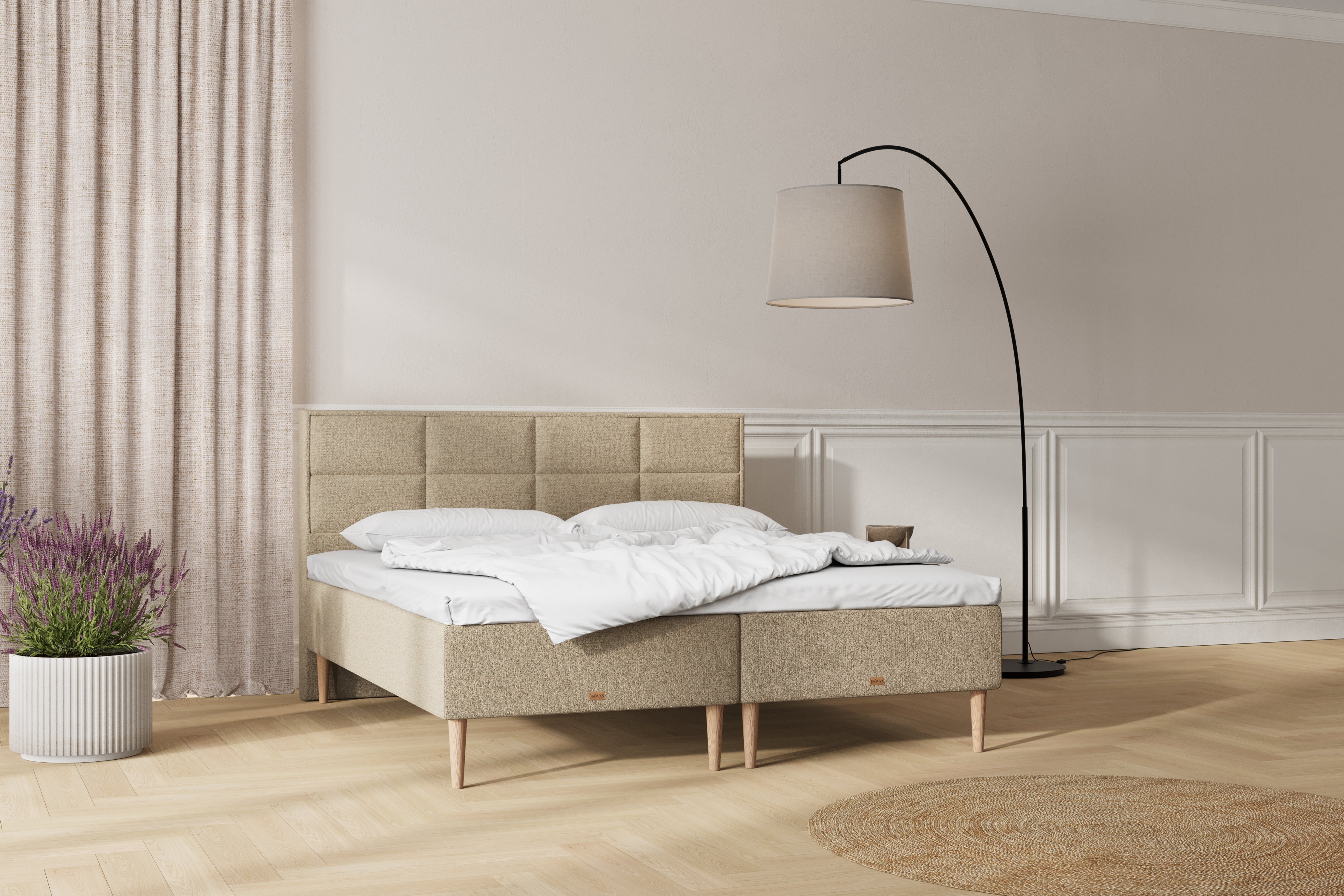 SÖVNN Saga Boxmadras - 180x210 - Sand