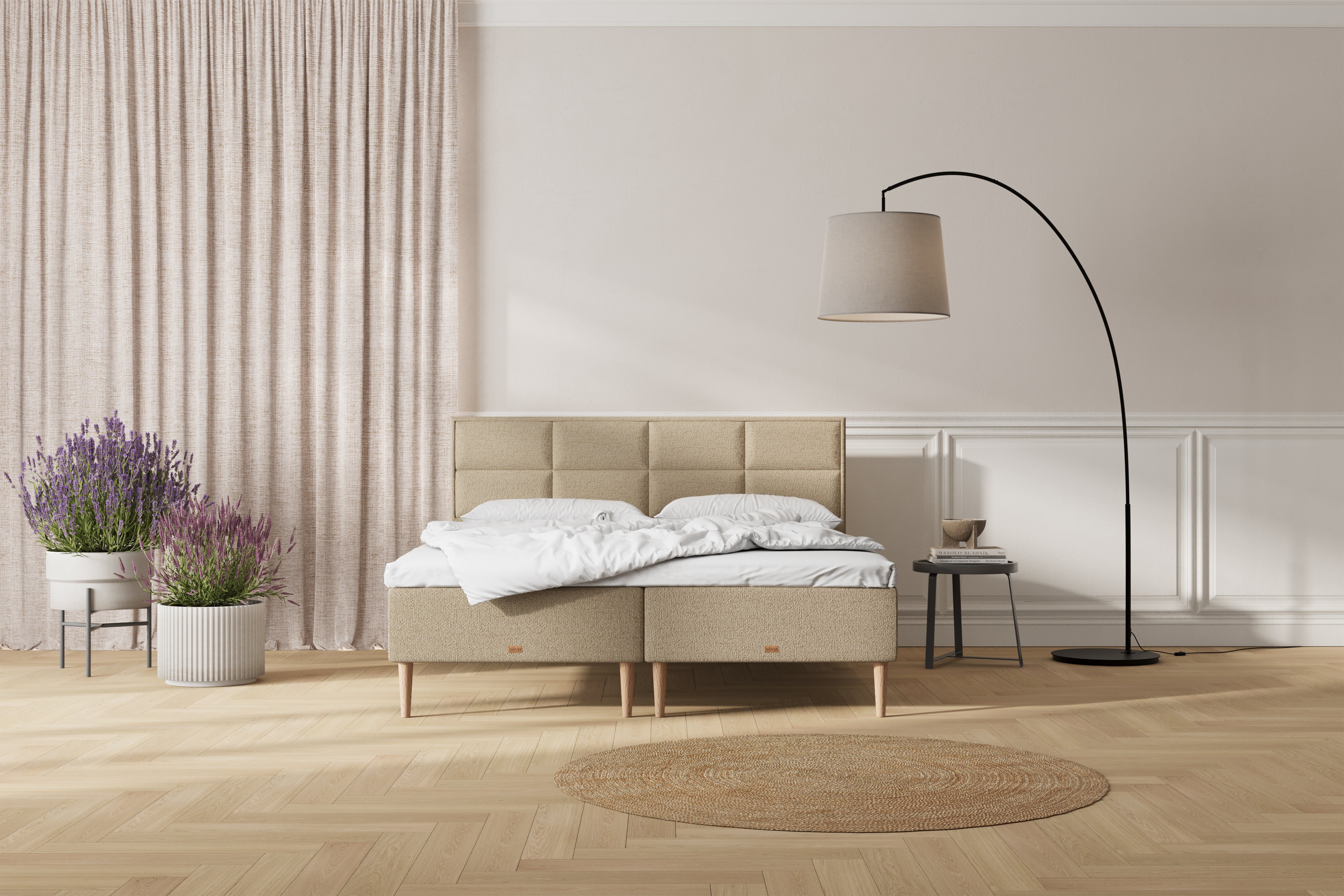 SÖVNN Saga Boxmadras - 180x210 - Sand