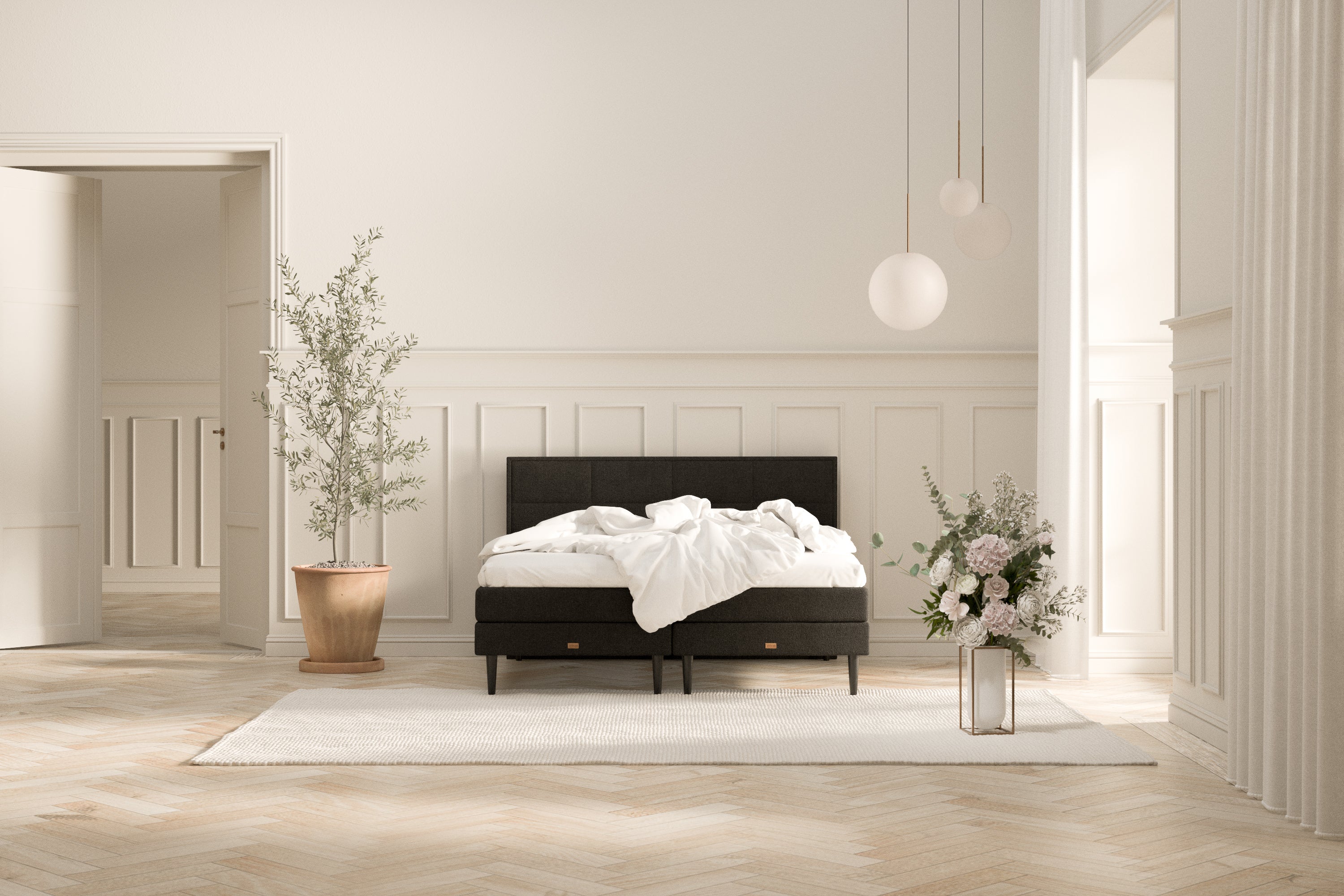 SÖVNN Emma Kontinentalseng - 180x200 - Sort